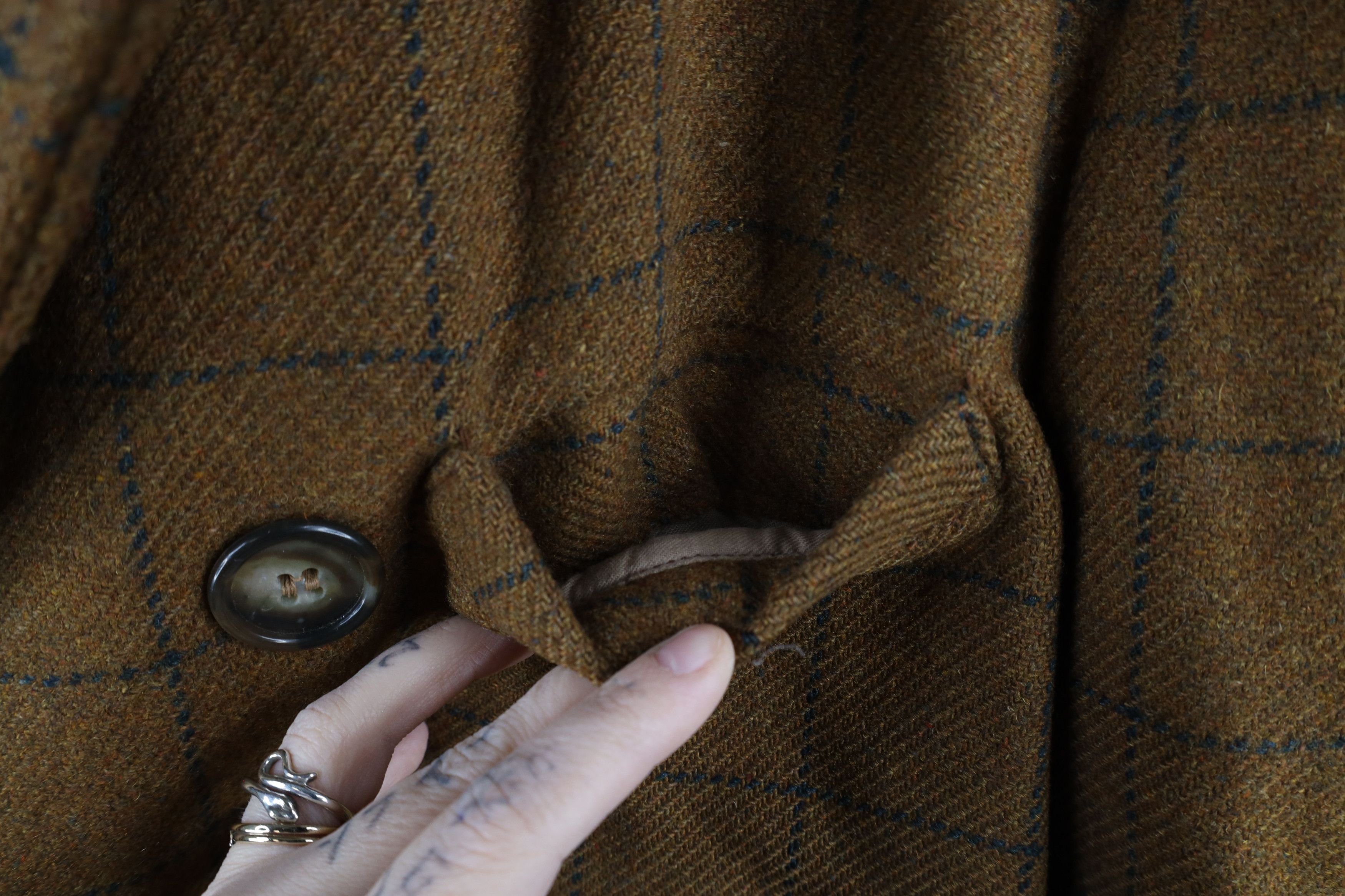 Vintage Vintage 60s 70s Lined Wool Double Breasted Jacket Coat USA Size US L / EU 52-54 / 3 - 4 Thumbnail