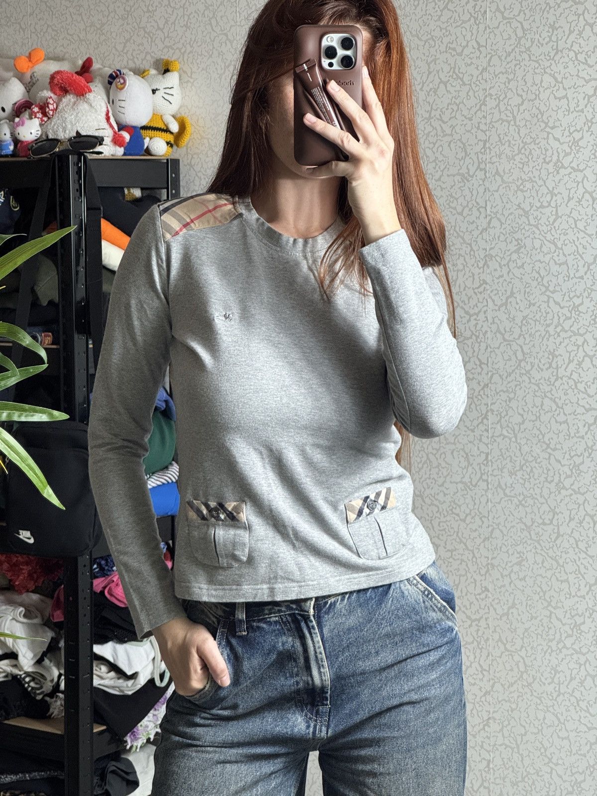 Burberry VINTAGE BURBERRY NOVA CHECK 2000s CUTE LONG SLEEVE Size S / US 4 / IT 40 - 9 Thumbnail
