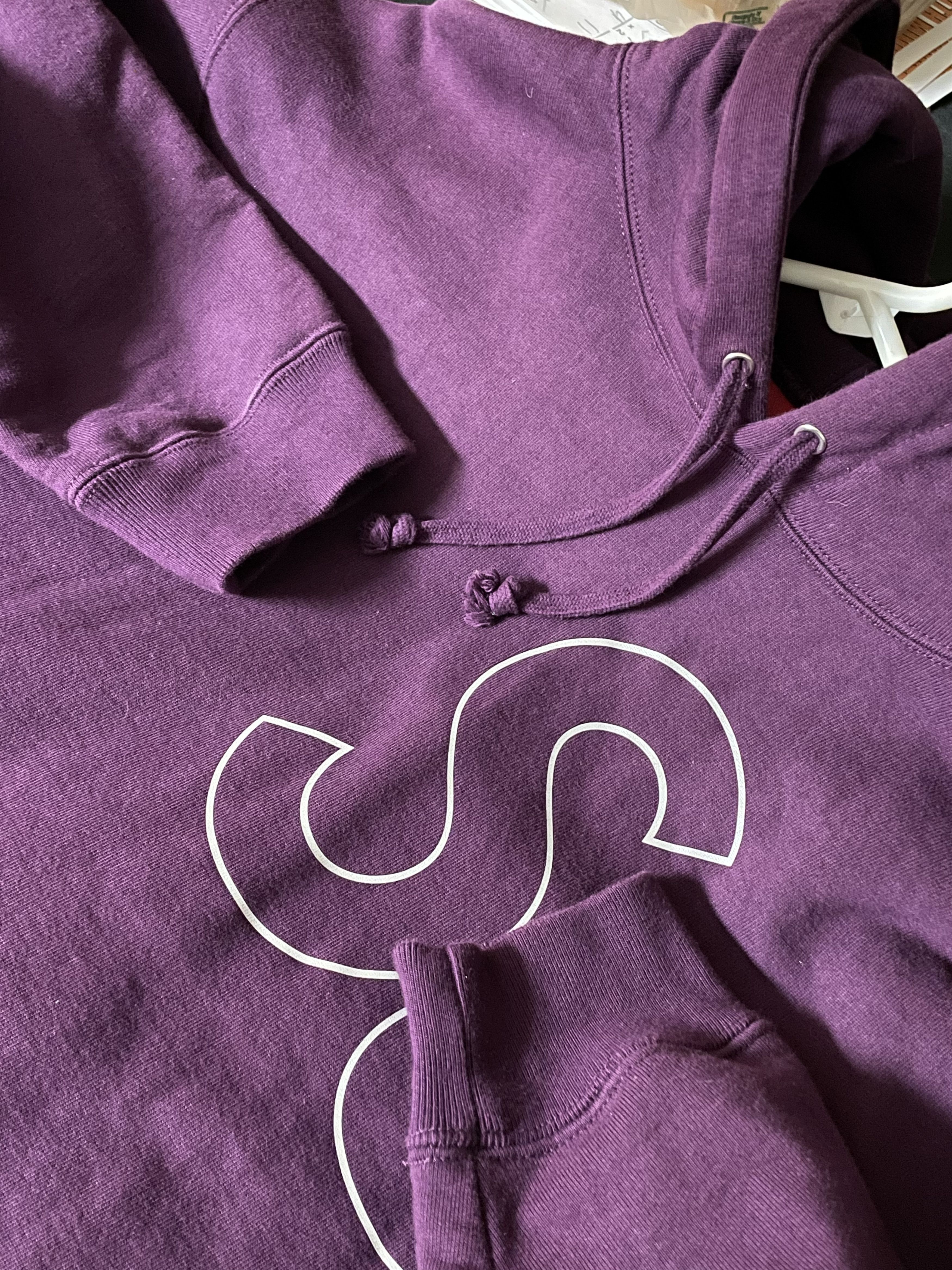 Supreme Supreme Reflective Hooded Sweatshirt Eggplant FW21 Medium Size US M / EU 48-50 / 2 - 9 Thumbnail