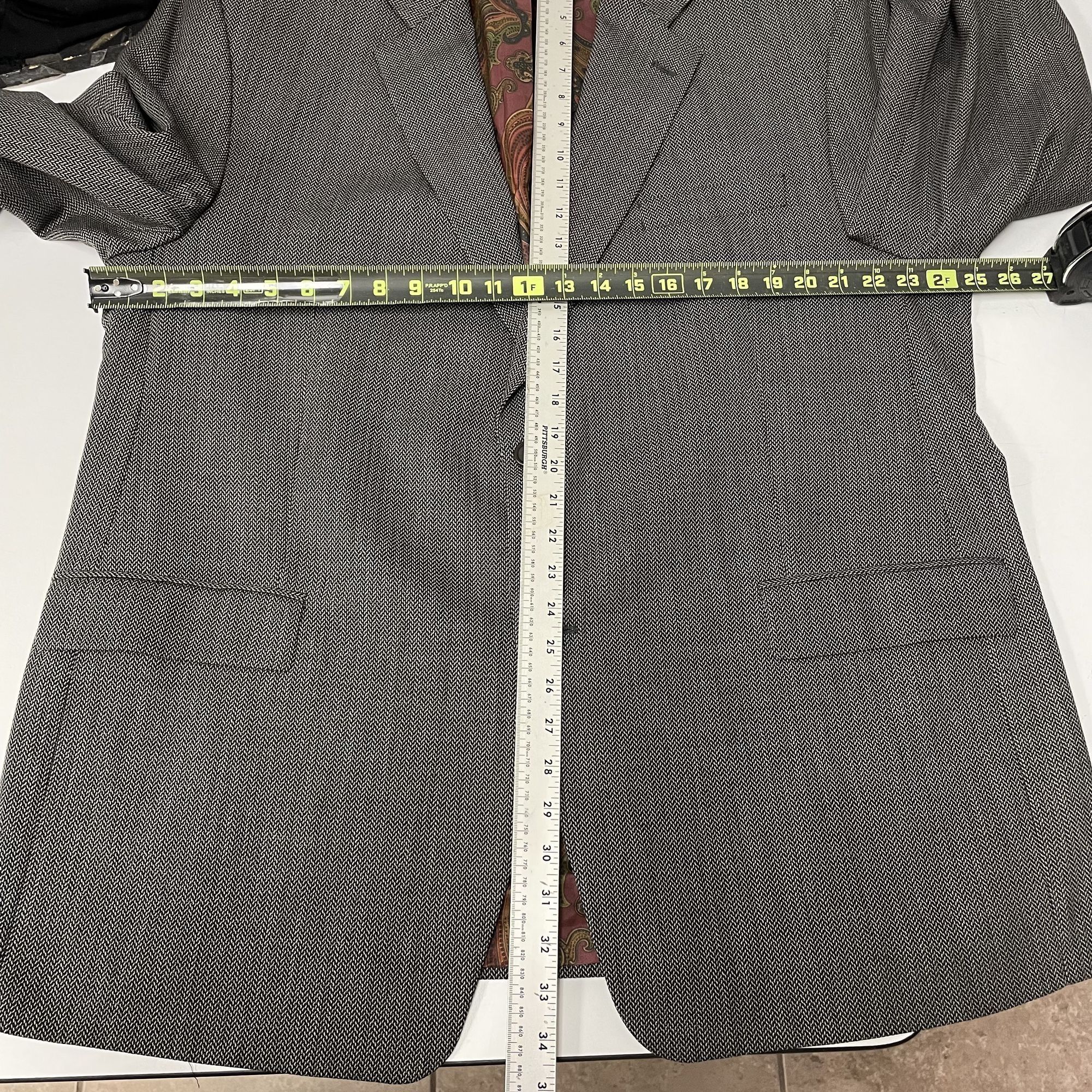 Ralph Lauren Vtg Ralph Lauren Sport Coat HERRINGBONE Wool Blazer Size 48R - 8 Thumbnail