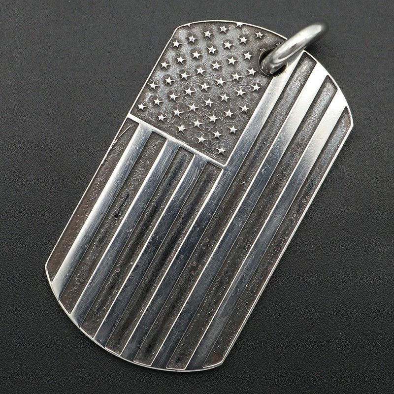 Chrome Hearts American Flag Dog Tag
