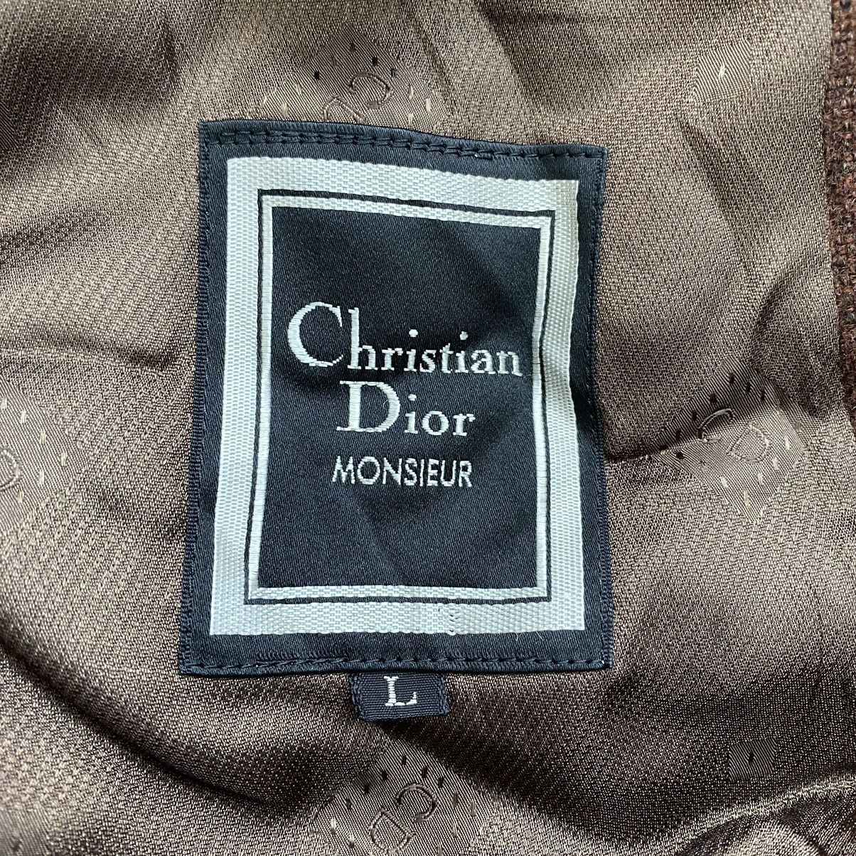 Christian Dior Monsieur Vintage CHRISTIAN DIOR Monsieur Paris Plain Brown Blazer Size US L / EU 52-54 / 3 - 6 Thumbnail