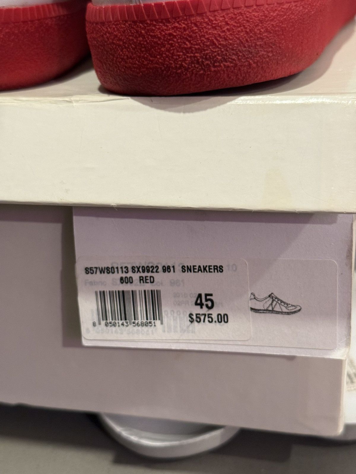 Maison Margiela Maison Margiela Red Replica Gat Size US 12 / EU 45 - 3 Thumbnail