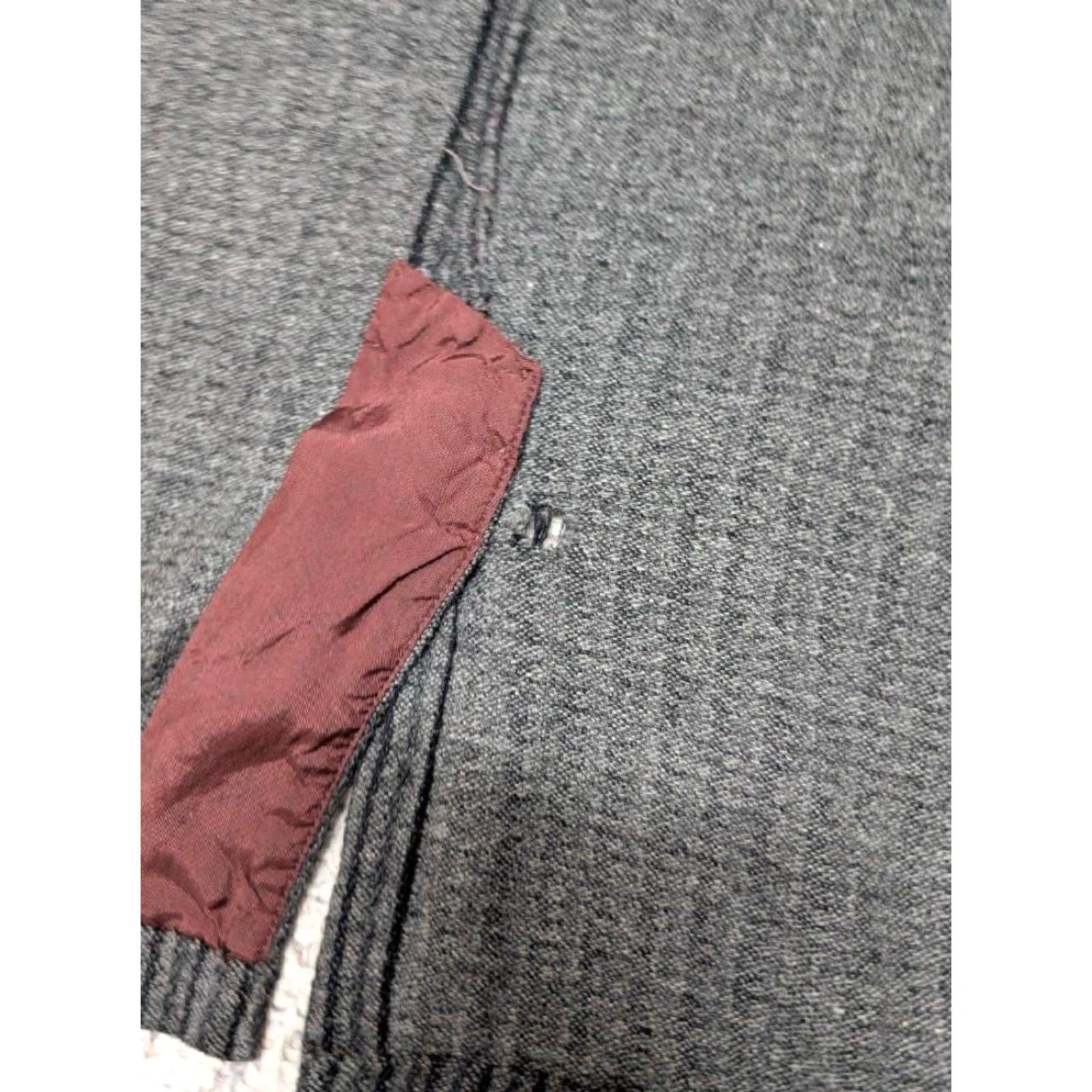 Vintage VINTAGE Penney's Blazer Shirt Mens 40S Gray Striped Wool Distressed 1900s 40S Wool Blend Three-Button Peak Lapel Size 40R - 7 Thumbnail