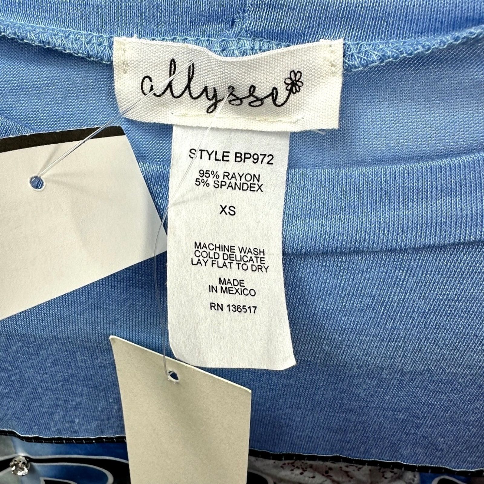 Other Studs Rhinestones Alyssa Rhinestones Studs Tee Shirt Blue XS Size XS / US 0-2 / IT 36-38 - 12 Thumbnail