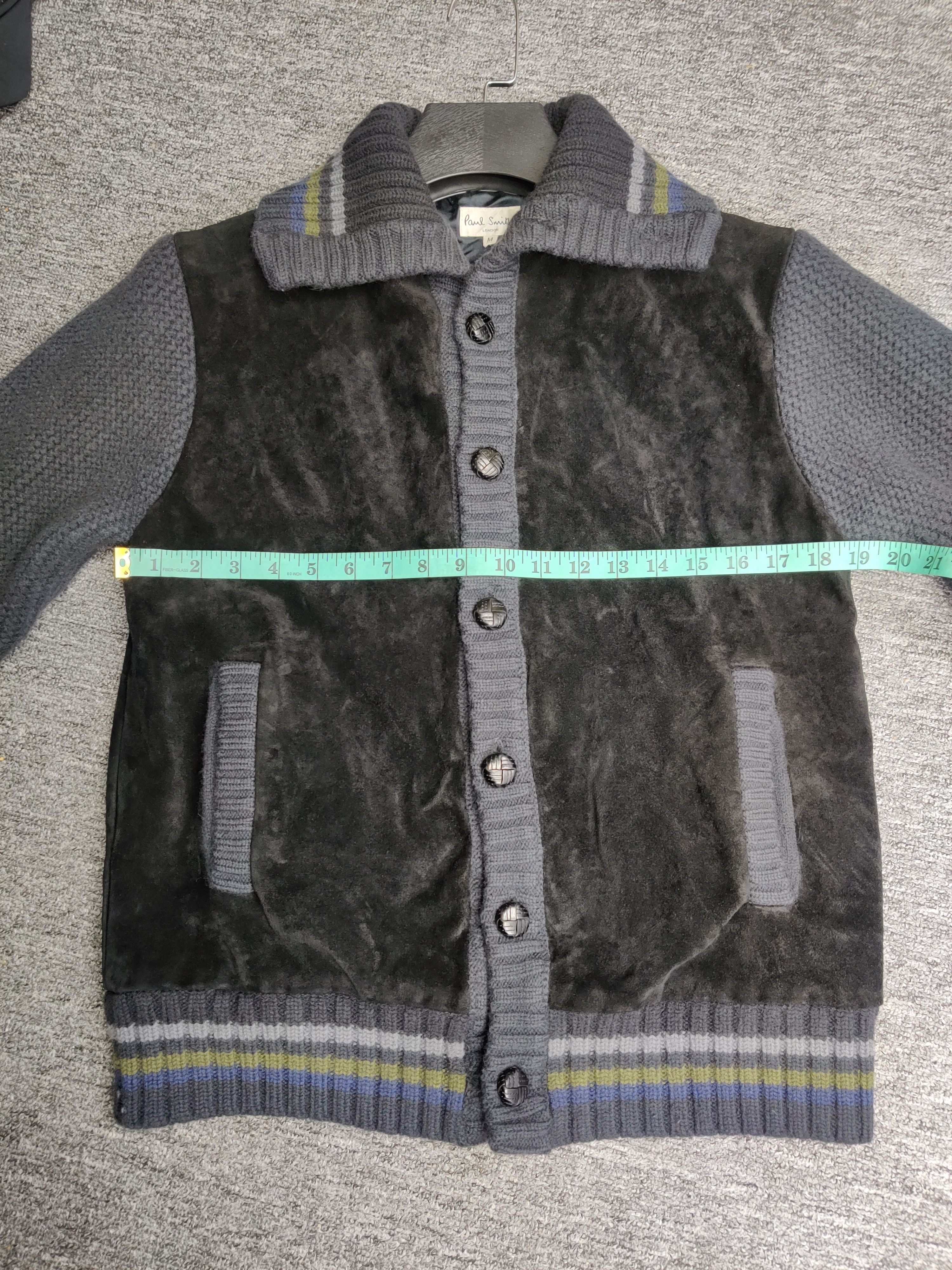 Paul Smith Paul Smith Cowhide Leather Suede Knit Jacket Size US M / EU 48-50 / 2 - 16 Thumbnail