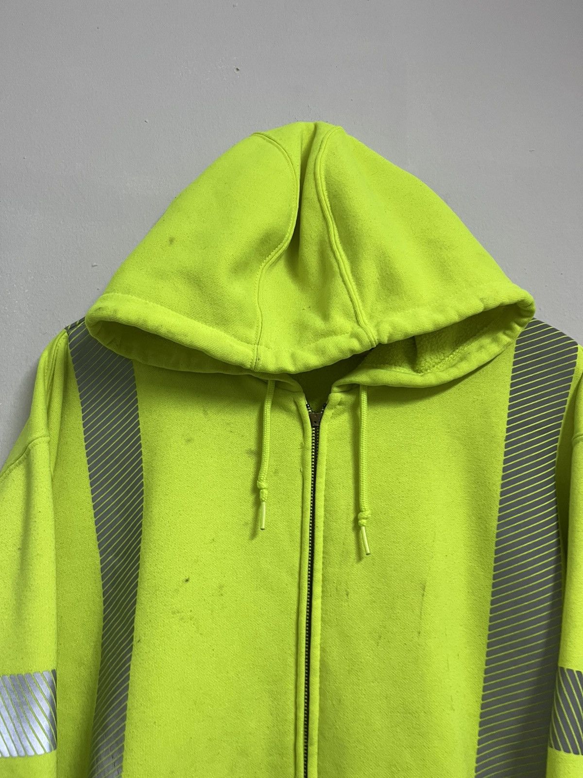 Carhartt 💥Thrashed Carhartt Neon Reflective Oversized Hoodie Size US XXL / EU 58 / 5 - 6 Thumbnail