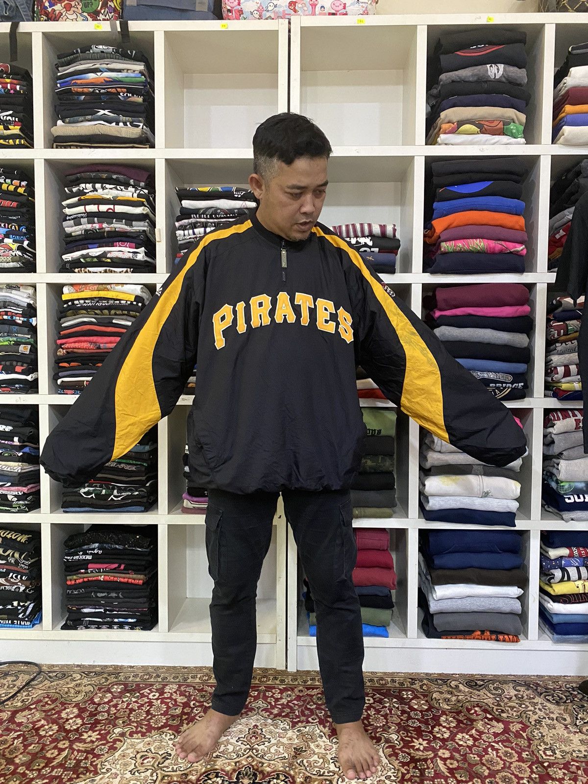 MLB × Majestic × Vintage Vintage MLB Pittsburgh Pirates Sweater Size US XXL / EU 58 / 5 - 2 Thumbnail