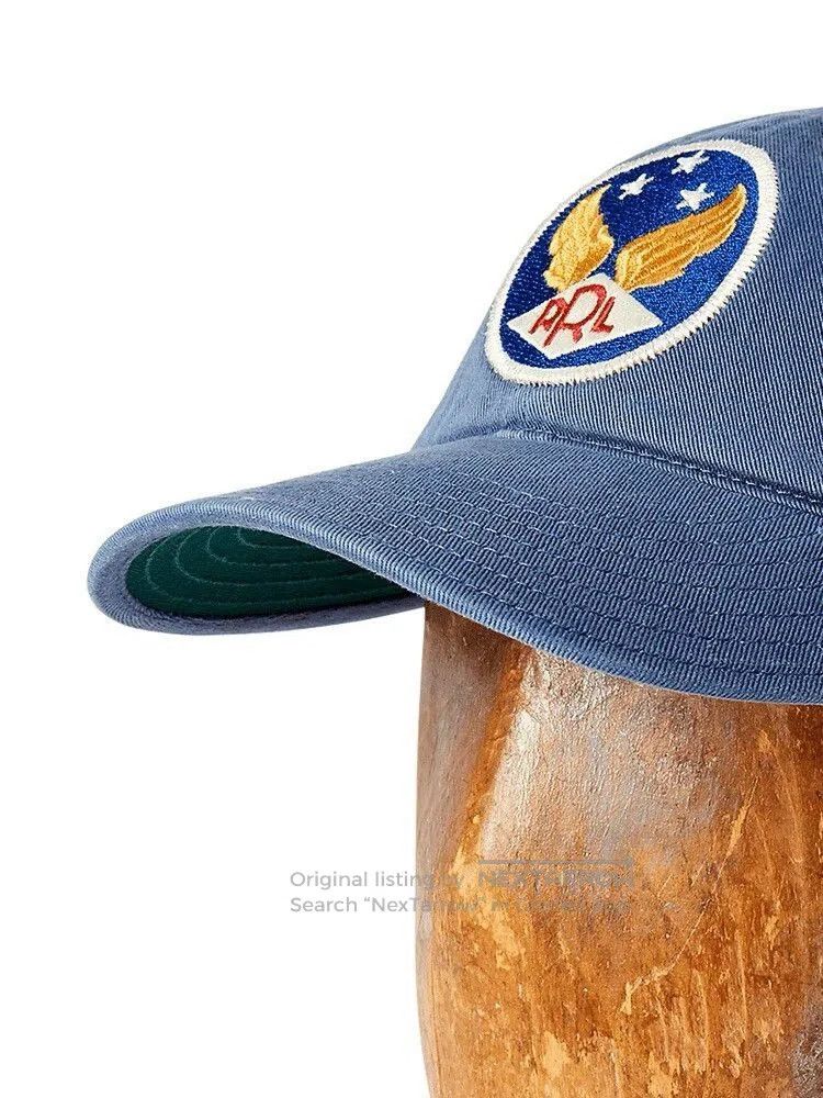 RRL Ralph Lauren RRL Washed Blue Military Trucker Cap. Size ONE SIZE - 6 Thumbnail