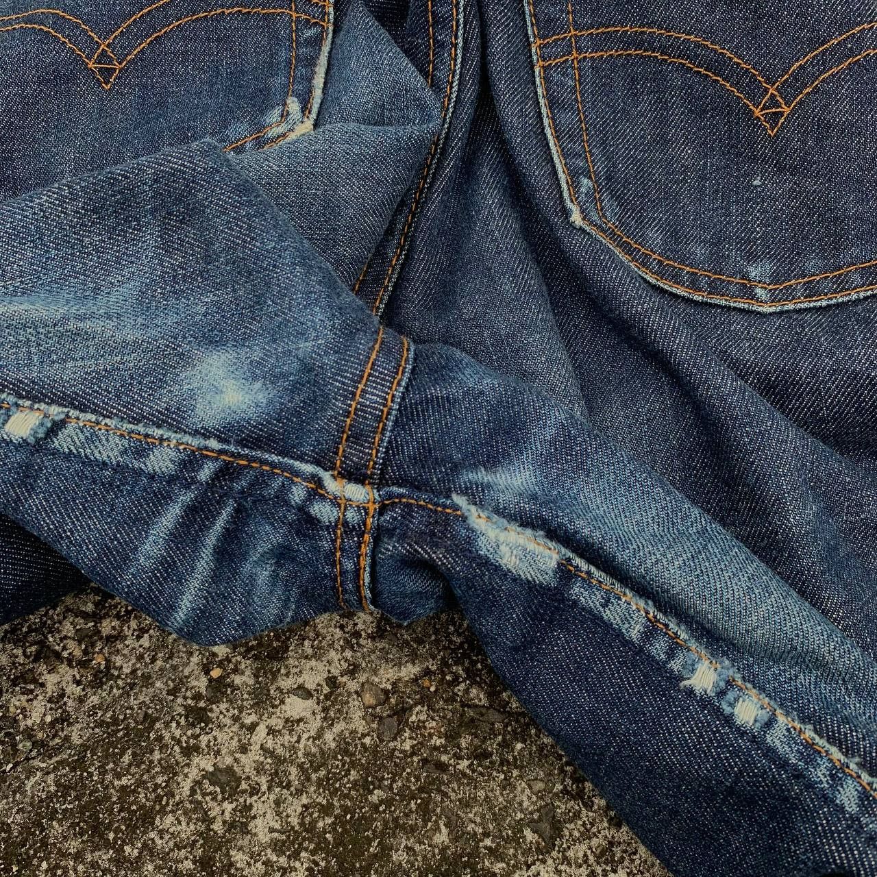 Levi's Vintage Clothing Vintage Levis 515 Jeans Blue Wash Denim Distressed Size US 27 - 12 Thumbnail