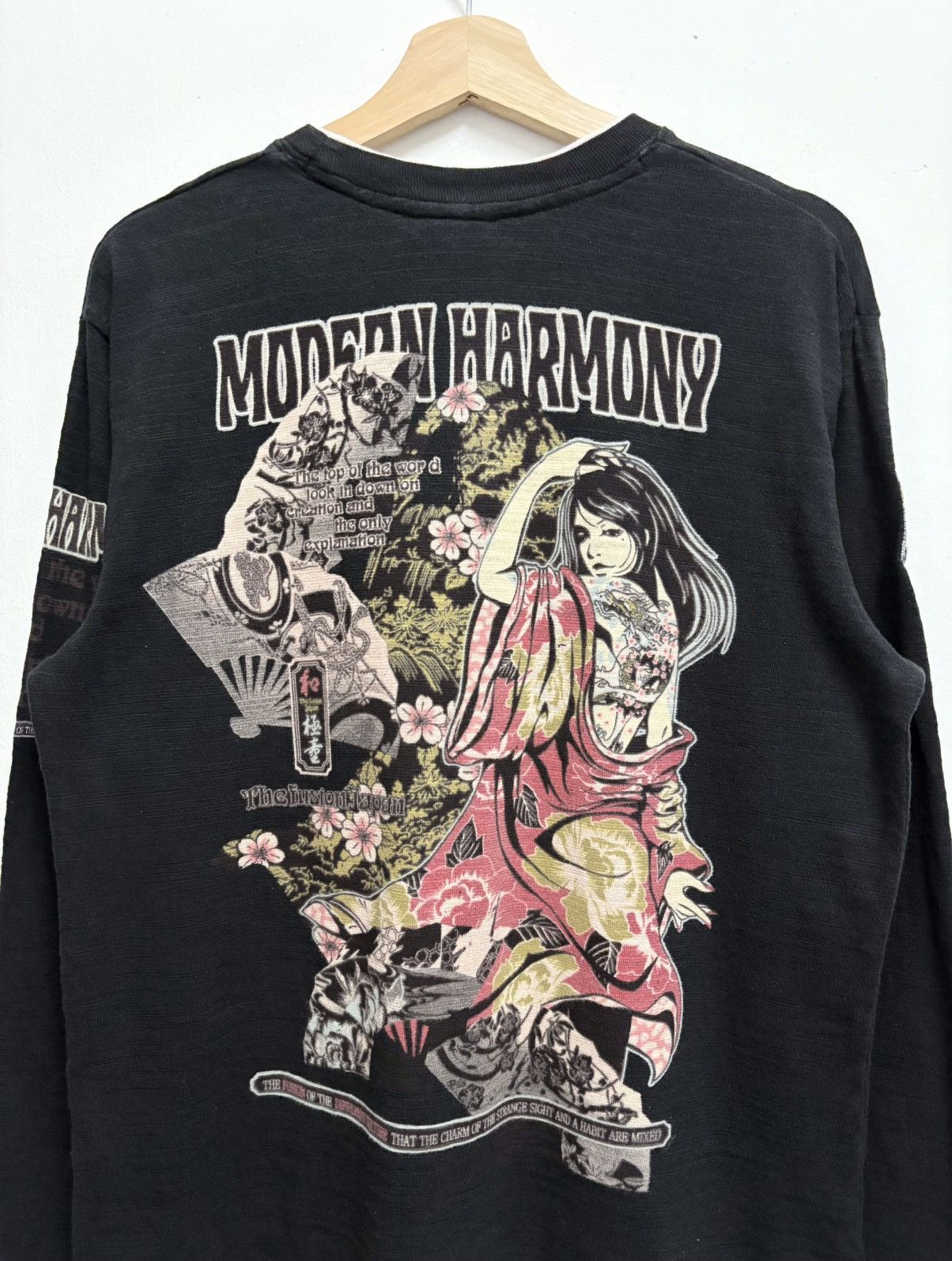 Beauty Beast × Hysteric Glamour × Japanese Brand 2000's Bullet Noise - Fusion Japan Yakuza Girl L/S T-Shirt Size US M / EU 48-50 / 2 - 3 Thumbnail