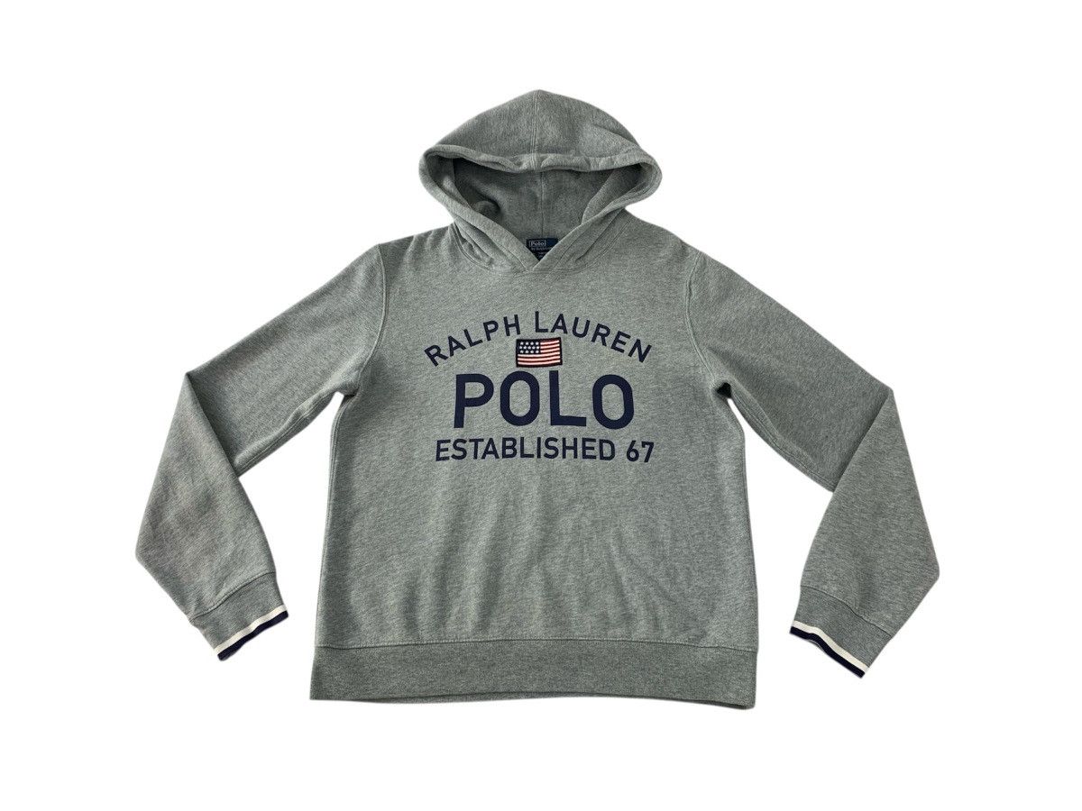 Polo Ralph Lauren Polo by Ralph Lauren Hoodies Big Front Pocket Printed Size XL / US 12-14 / IT 48-50 - 1 Thumbnail