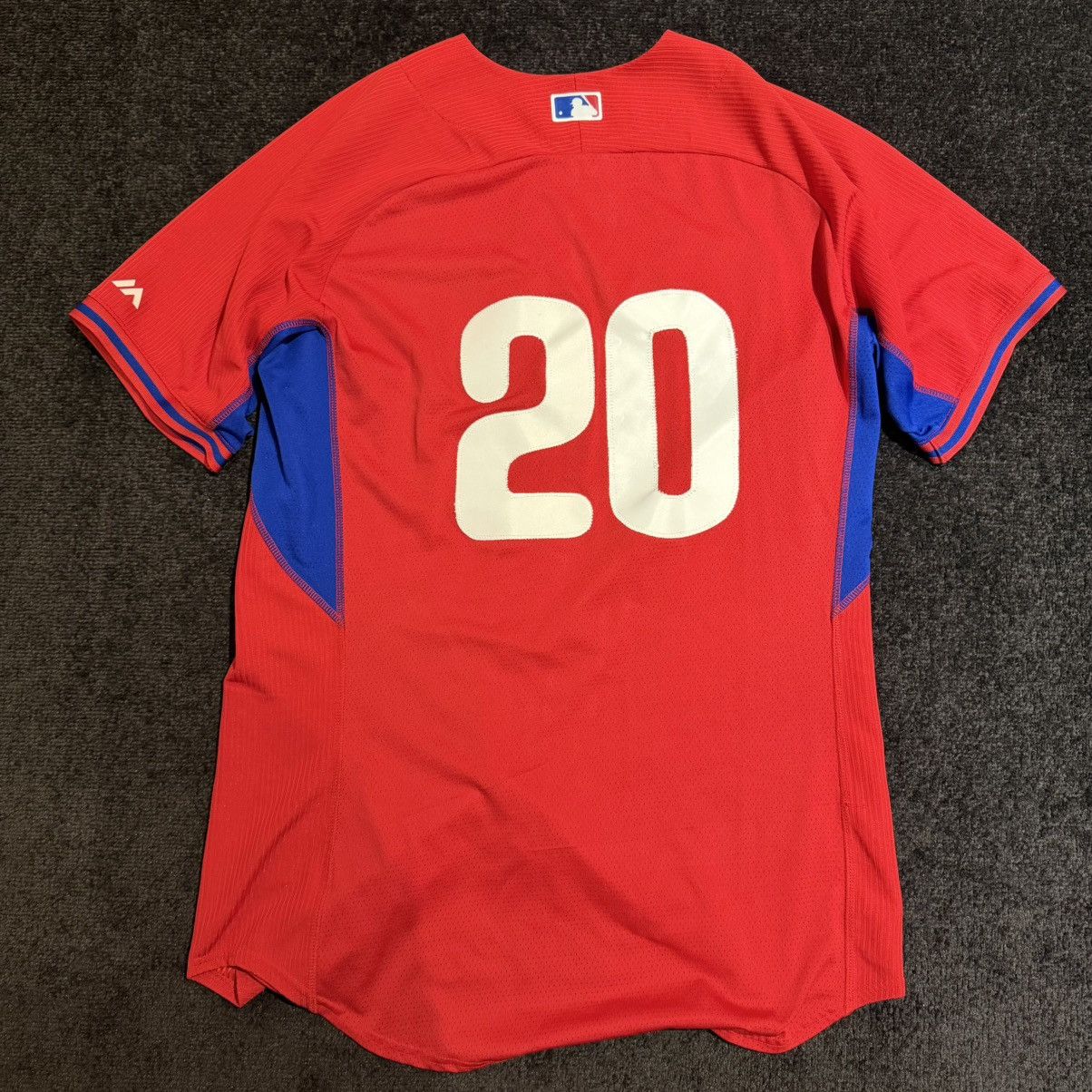 Majestic Majestic Vintage Philadelphia Phillies Red Jersey Sz 44 Size US S / EU 44-46 / 1 - 2 Thumbnail
