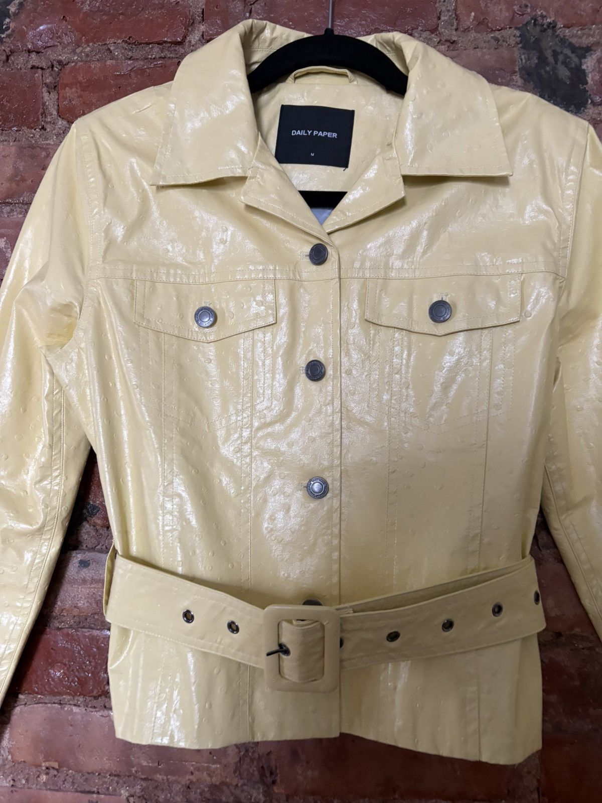 Daily Paper Daily Paper Vegan Ostrich Leather Jacket Size M / US 6-8 / IT 42-44 - 3 Thumbnail