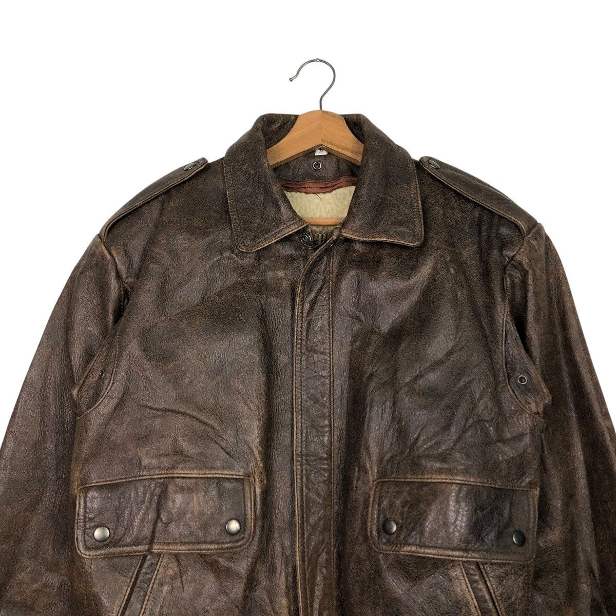 Japanese Brand 🔥VINTAGE LEATHER JACKET UNBRANDED JAPAN ISSEY MIYAKE Size US M / EU 48-50 / 2 - 5 Thumbnail