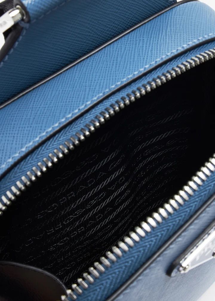 Prada o1bcso1str1025 Size: OS / Brique Saffiano Leather Bag Blue Size ONE SIZE - 5 Thumbnail