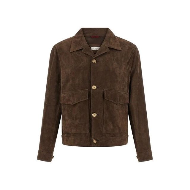 BRUNELLO CUCINELLI Espresso Suede Jacket New & Authentic (Me