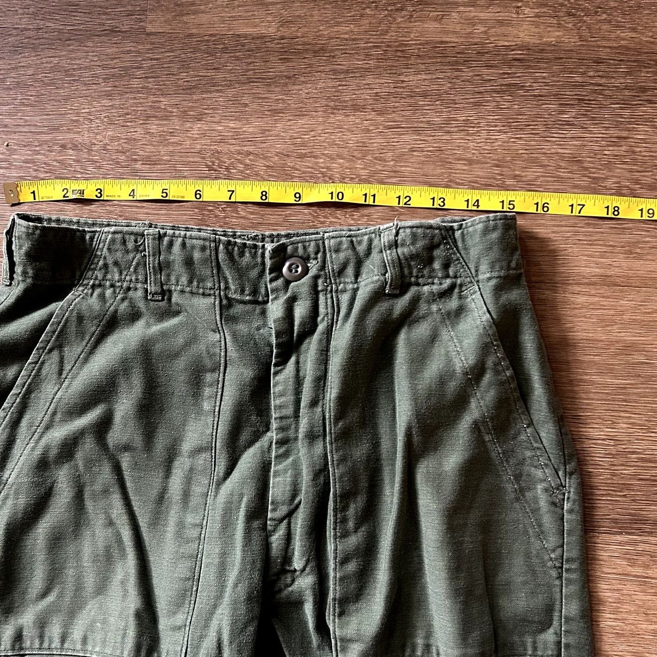 Other Vintage 1970s OG 107 Green Military Pants Size US 34 / EU 50 - 5 Thumbnail