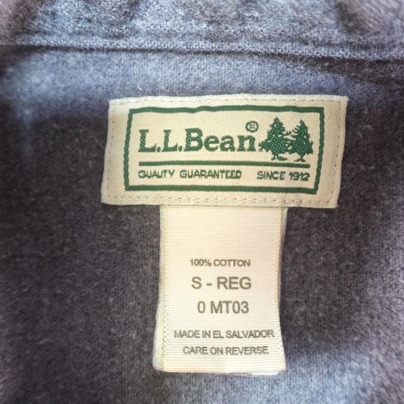 Vintage LL Bean Shirt Mens Small Gray Flannel Thick Outdoors Fishing Safari Button Up Size US S / EU 44-46 / 1 - 5 Thumbnail