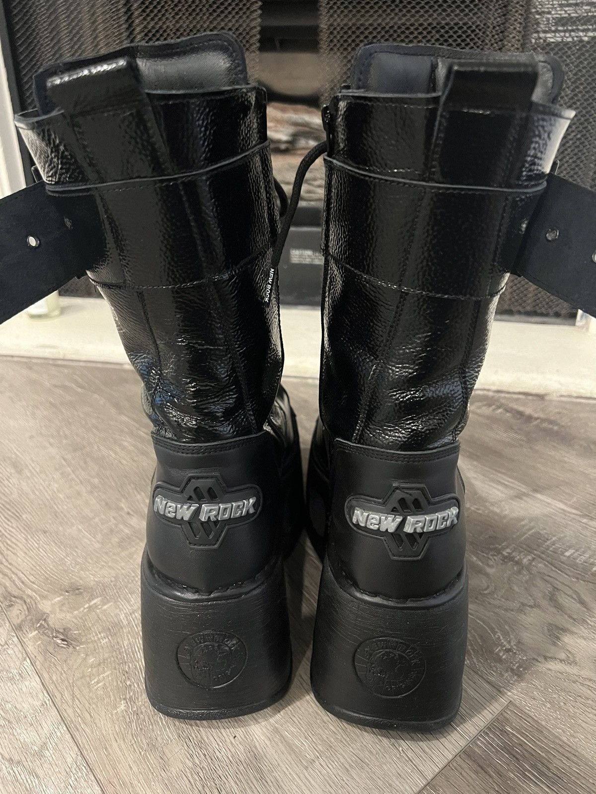 New Rock New Rock newrock Leather Biker Boots EU44 Size US 11 / EU 44 - 3 Thumbnail