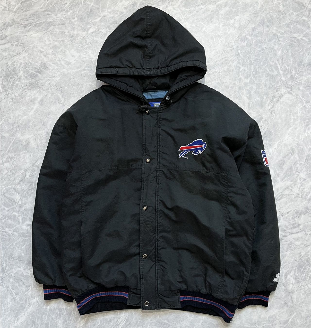 Vintage VTG 90s NFL BUFFALO BILLS STARTER PRO LINE PUFFER JACKET | Grailed