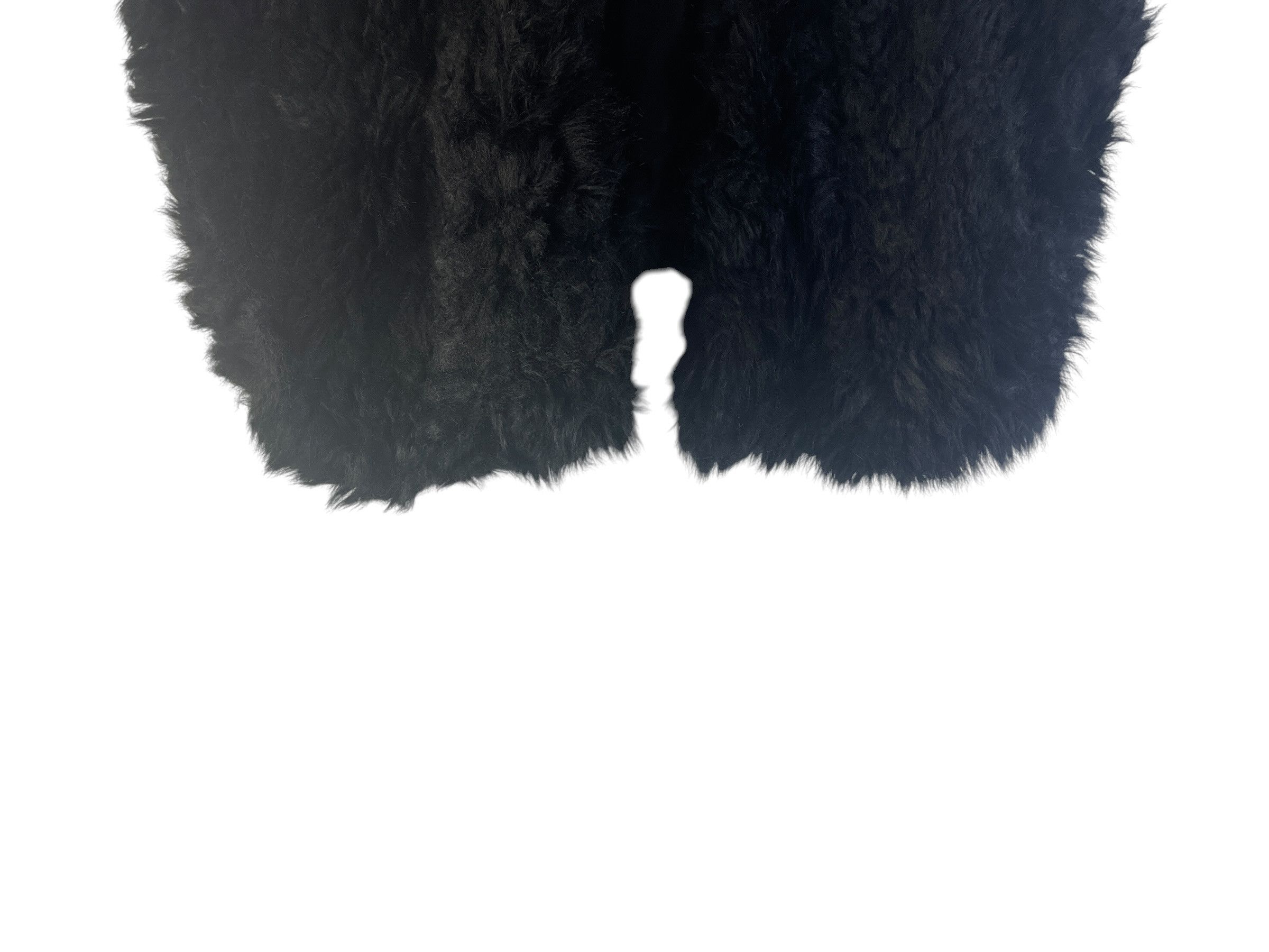 Comme des Garcons Comme des Garçons Faux Fur Cropped Cape Bolero Jacket Black Size ONE SIZE - 5 Thumbnail