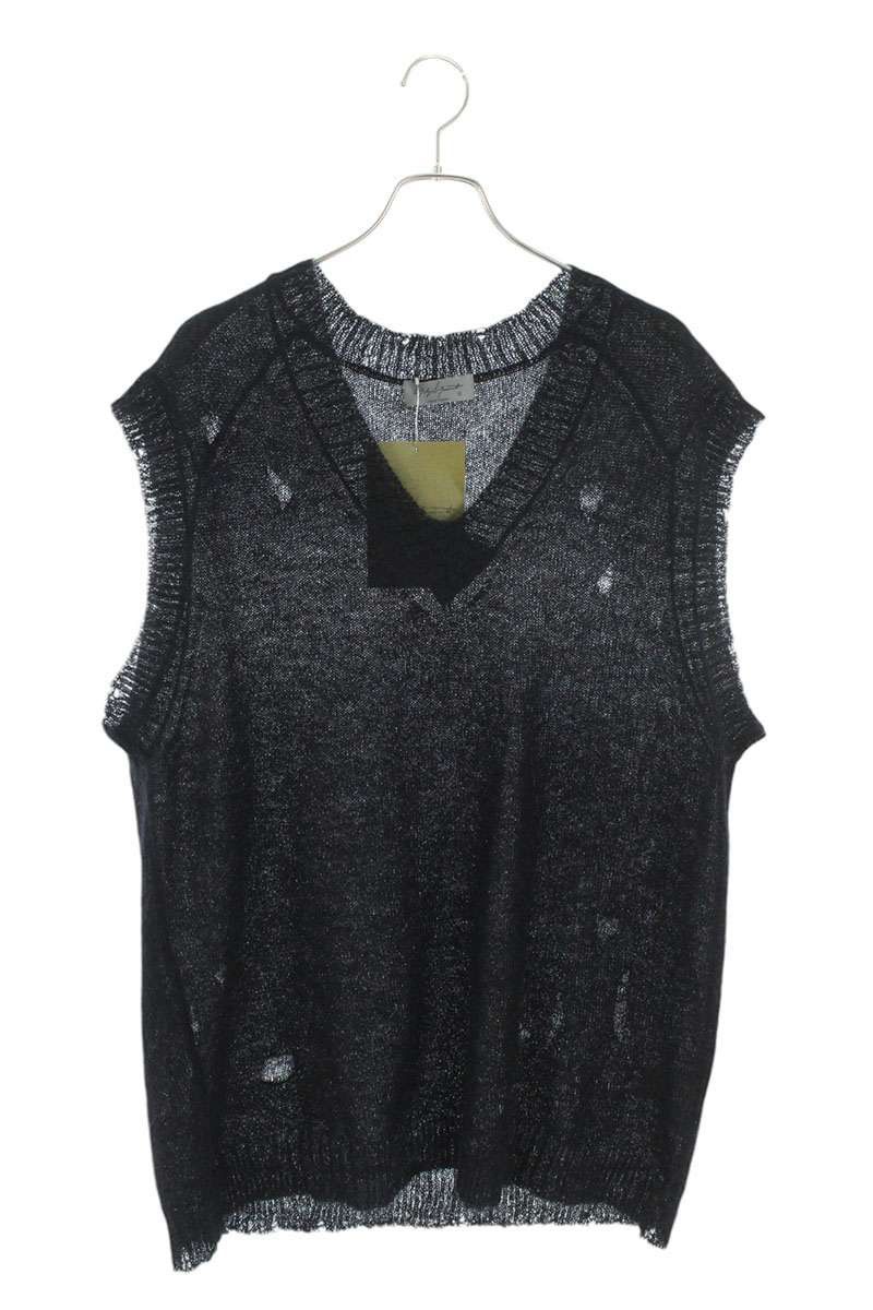 Yohji Yamamoto YOHJI YAMAMOTO POUR HOMME 24AW STITCH V VEST Size US L / EU 52-54 / 3 - 1 Thumbnail