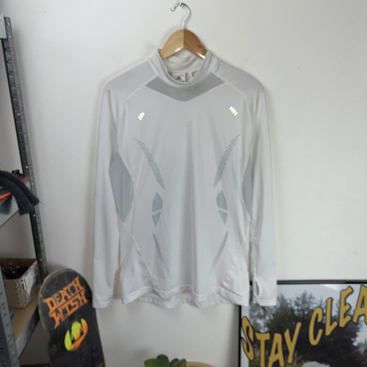Adidas Climacool Adidas Tech Fit Longsleeve Thermo Gym Hiking Size US XL / EU 56 / 4 - 2 Thumbnail