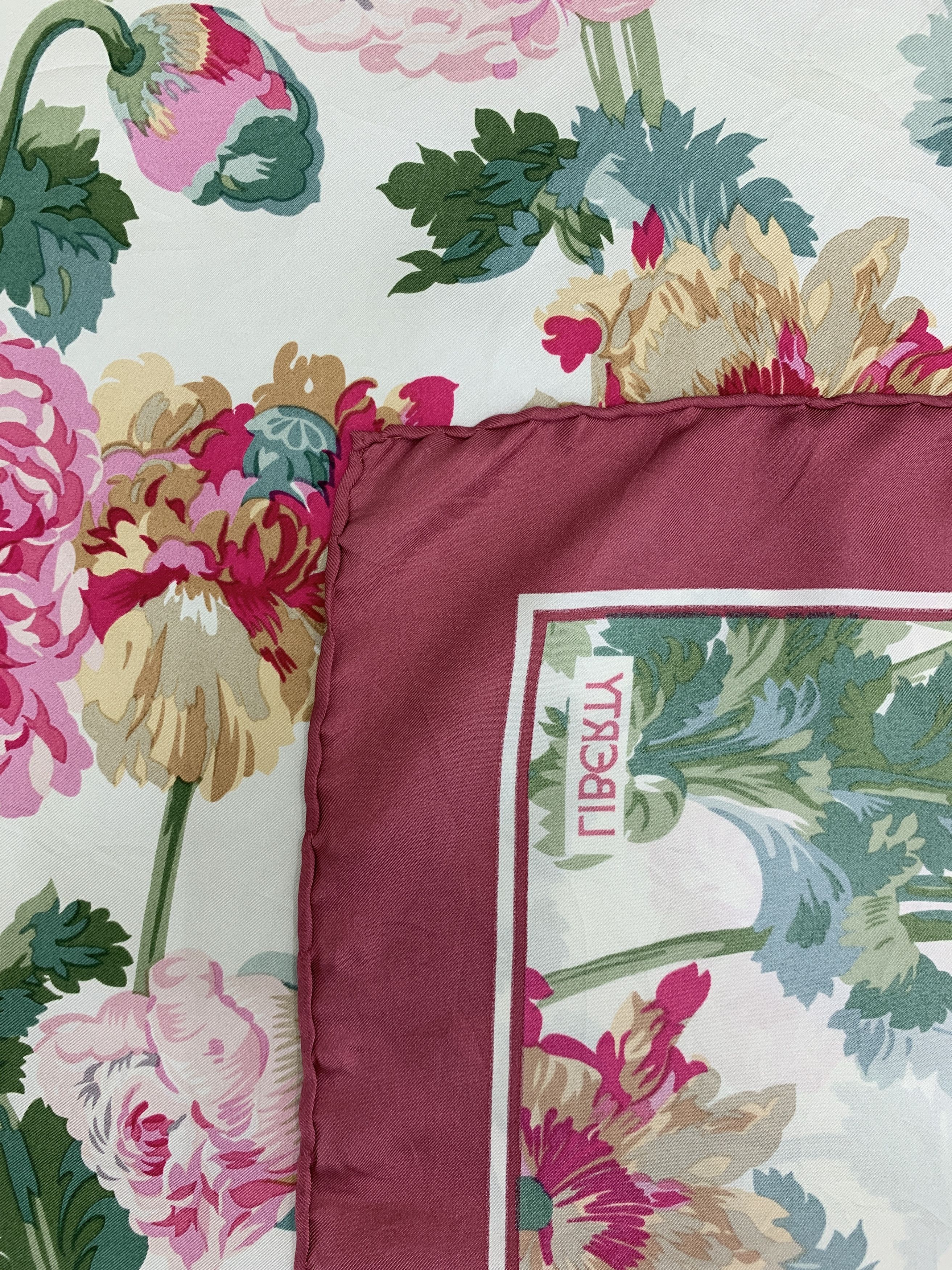 Vintage Liberty Silk Scarf Shawl Scarves - SCA581