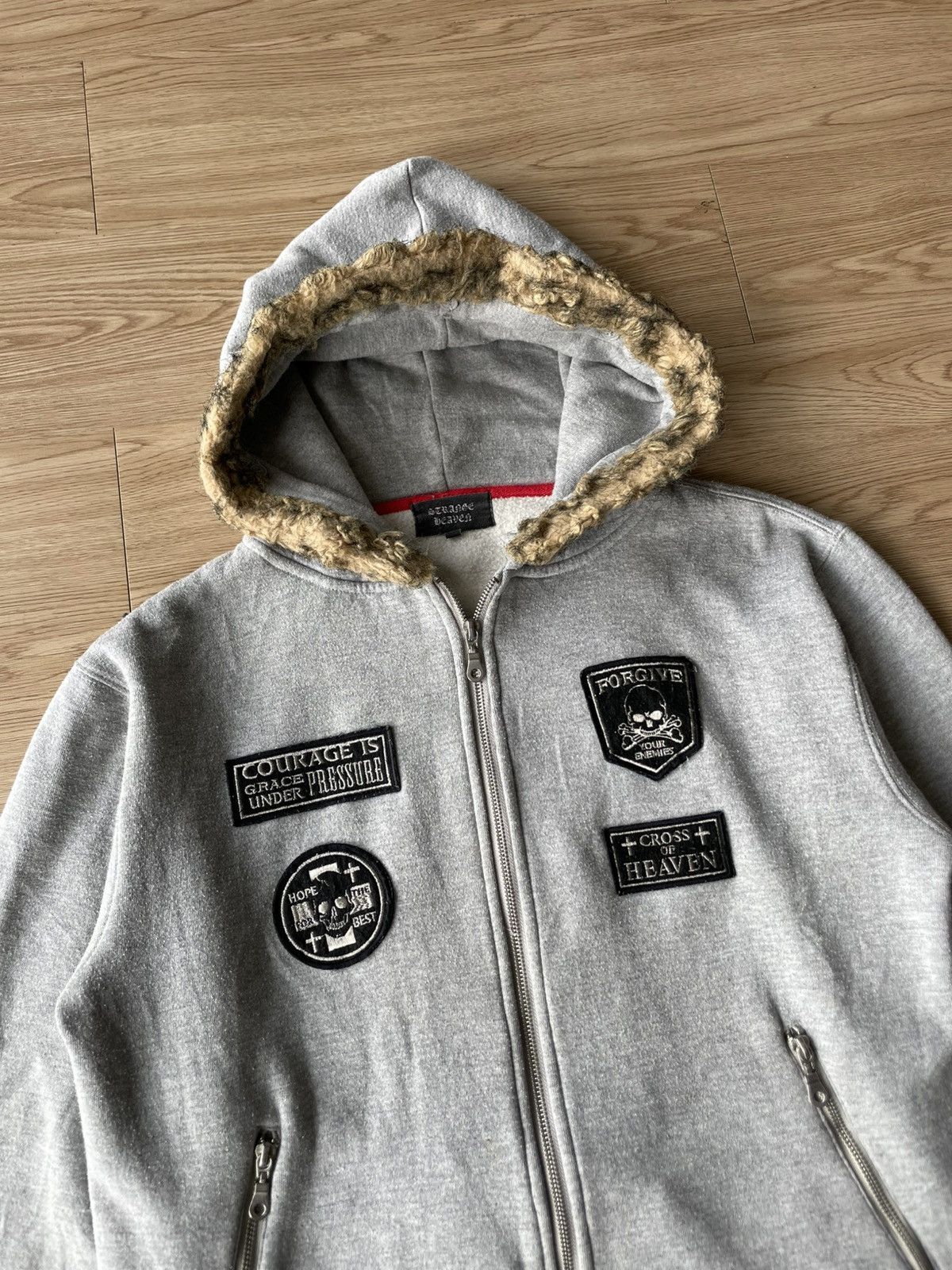 If Six Was Nine × Japanese Brand Strange Heaven Y2k Fur Punk Style Hoodie Size US L / EU 52-54 / 3 - 3 Thumbnail