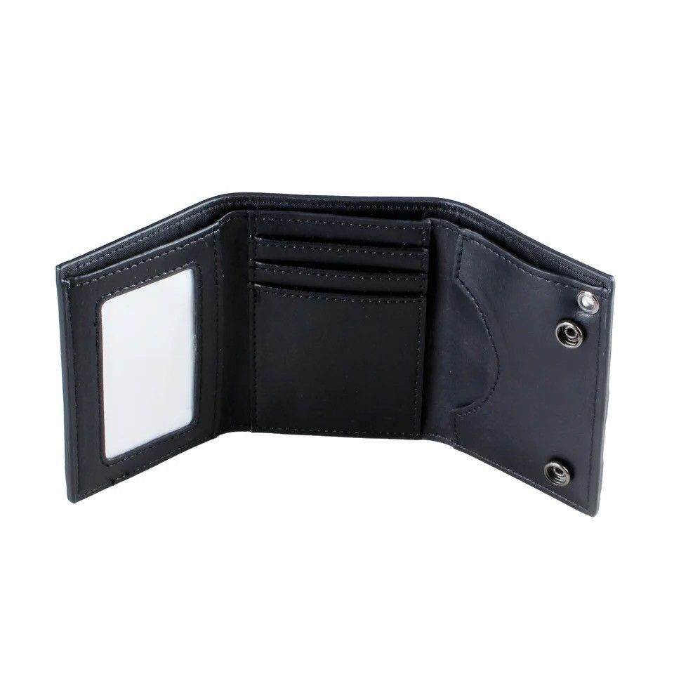 Japanese Brand × Vintage Men's Skull Cross Chain 3 Fold Men's Wallet Size ONE SIZE - 5 Thumbnail