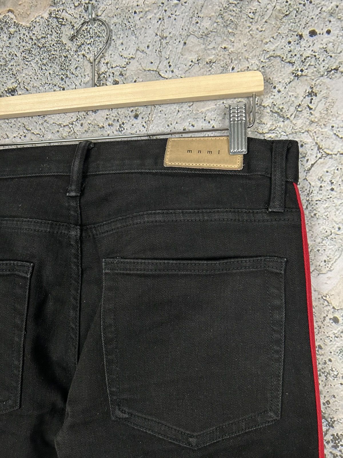 MNML MNML Denim With Stripe Streetwear Vintage Rock Punk Grunge Size US 31 - 5 Thumbnail