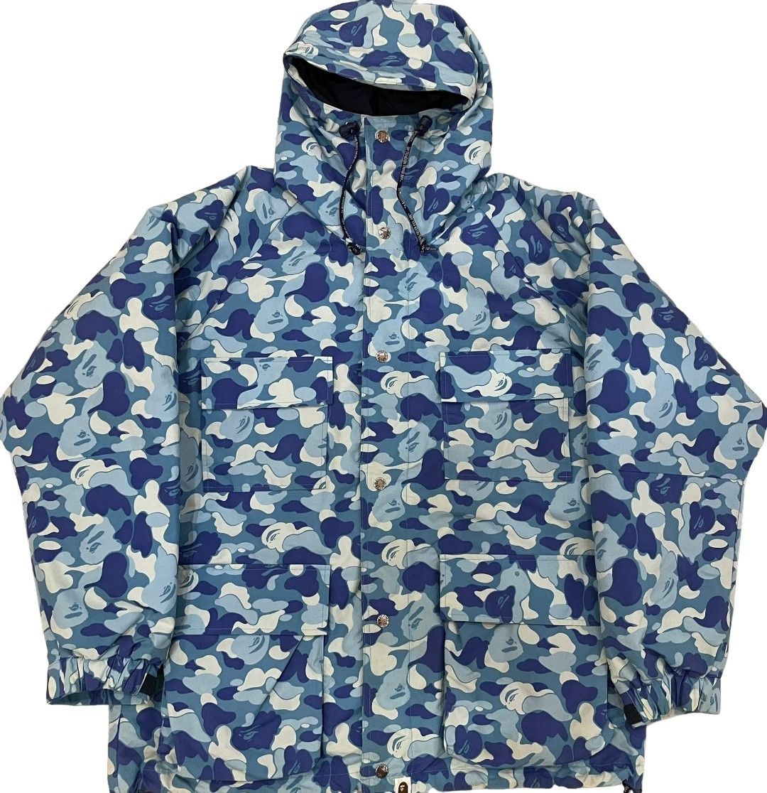 Bape Bape Blue Camo Down Jacket Size XL Size US XL / EU 56 / 4 - 1 Thumbnail