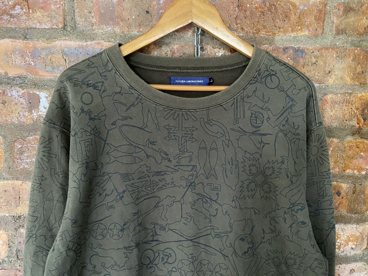 Futura OG 2000s Futura Pencil Grafiti all logo sweatshirts Size US XL / EU 56 / 4 - 3 Thumbnail