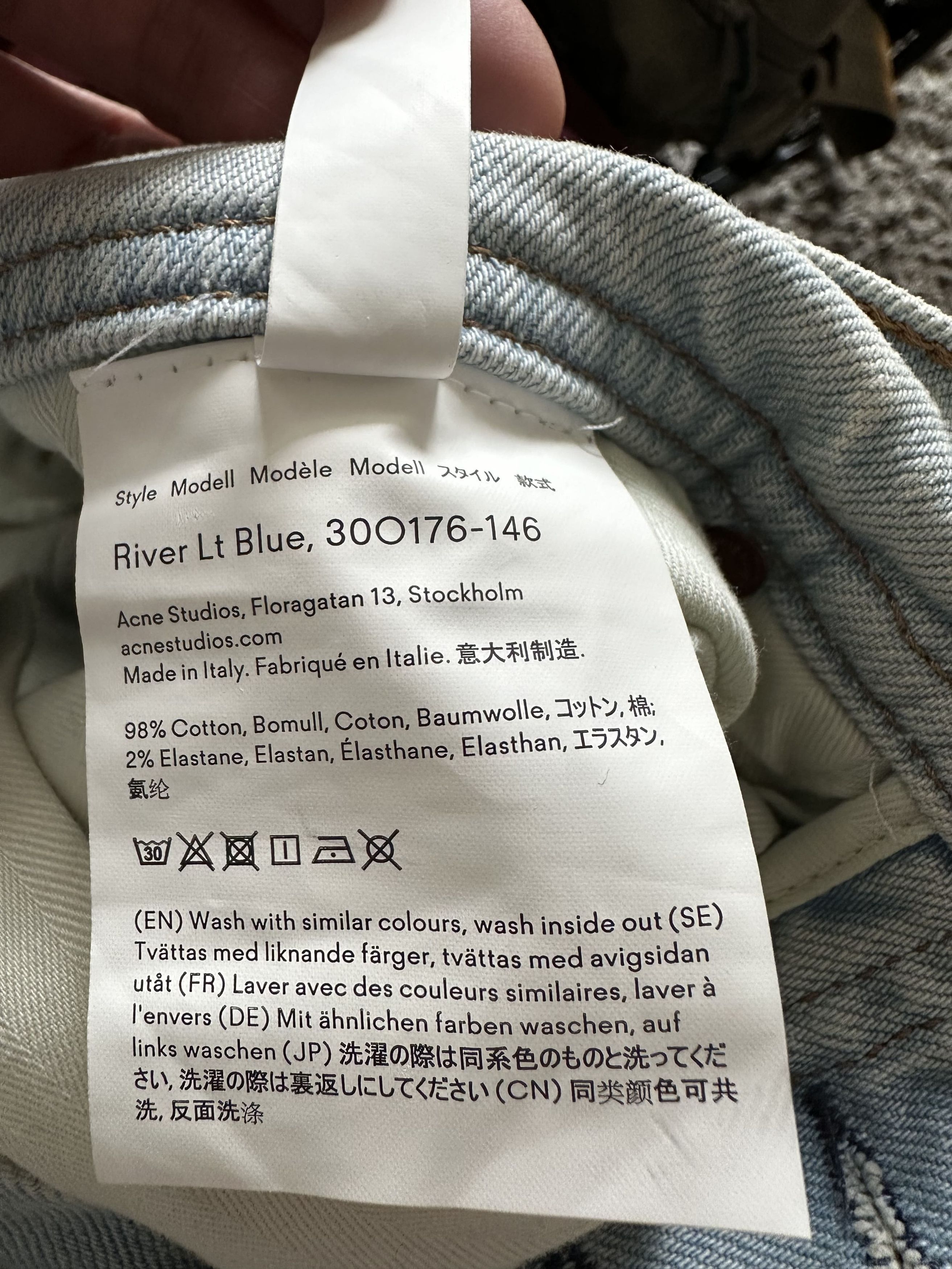 Acne Studios Acne Studios Light Blue River Jeans 30x32 Size US 30 / EU 46 - 8 Thumbnail