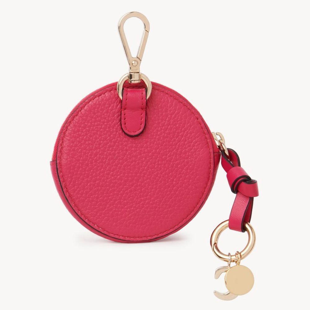 Chloe o1loc1c1024 Alphabet Round Coin Purse in Red Size ONE SIZE - 2 Thumbnail