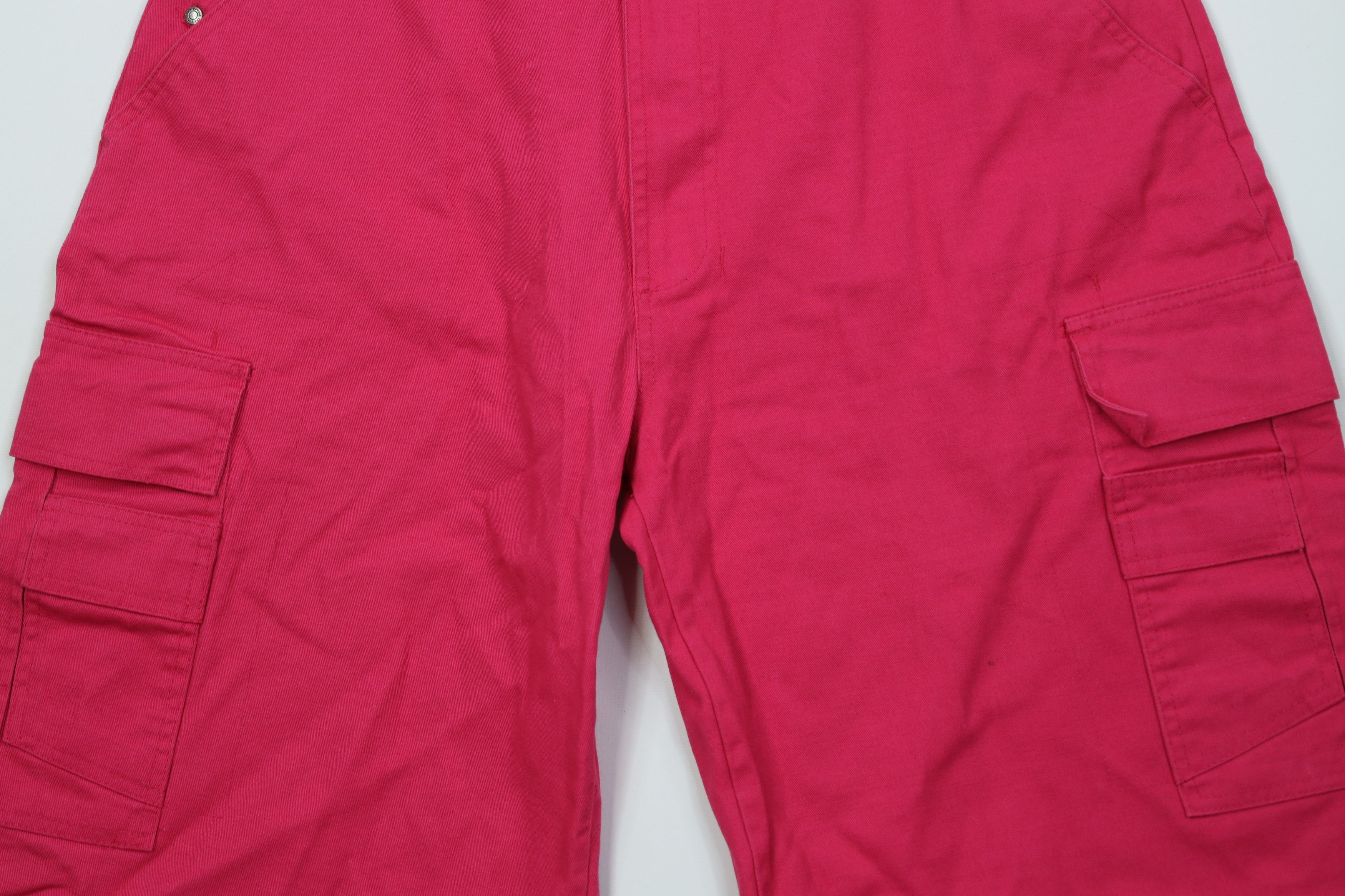 Vintage Vintage 90s Y2K Streetwear Fit Cargo Shorts Pink Cotton Size US 32 / EU 48 - 3 Thumbnail