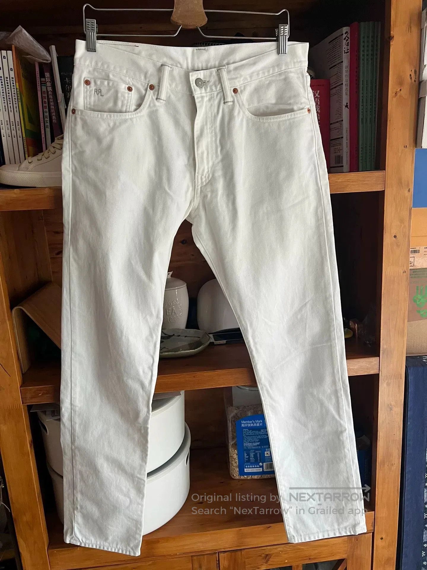 RRL Ralph Lauren RRL Double RL White Denim Slim Fit Pants. Size US 32 / EU 48 - 2 Thumbnail