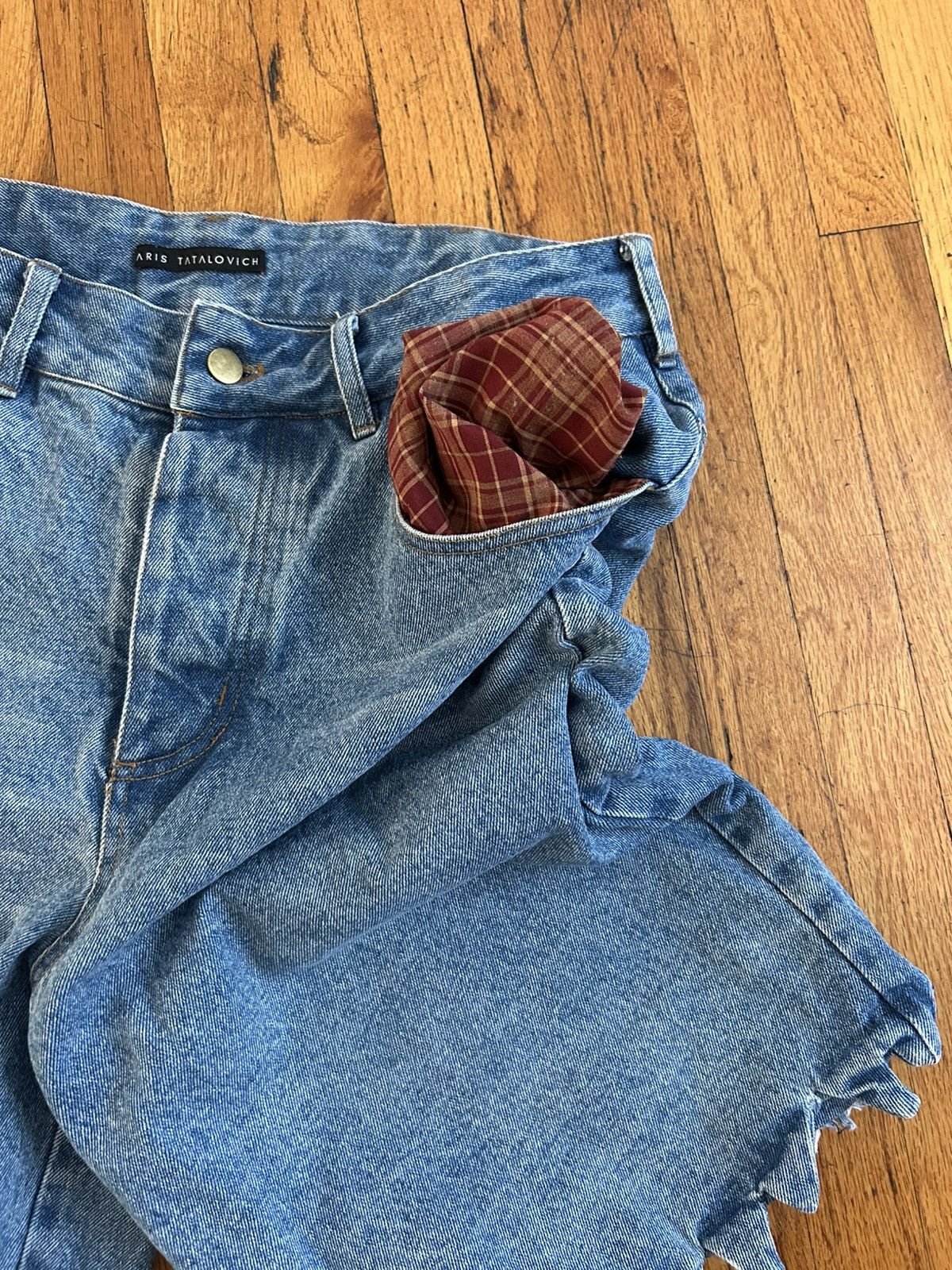 Aris Tatalovich Aris tatalovich ripped denim shorts Size US 34 / EU 50 - 3 Thumbnail