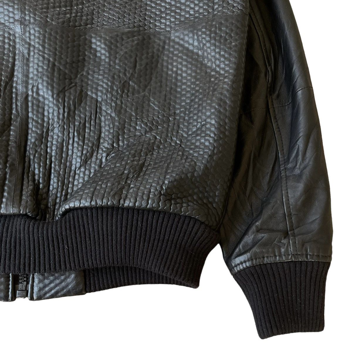 Vintage Diesel Sheepskin Leather Bomber Jacket
