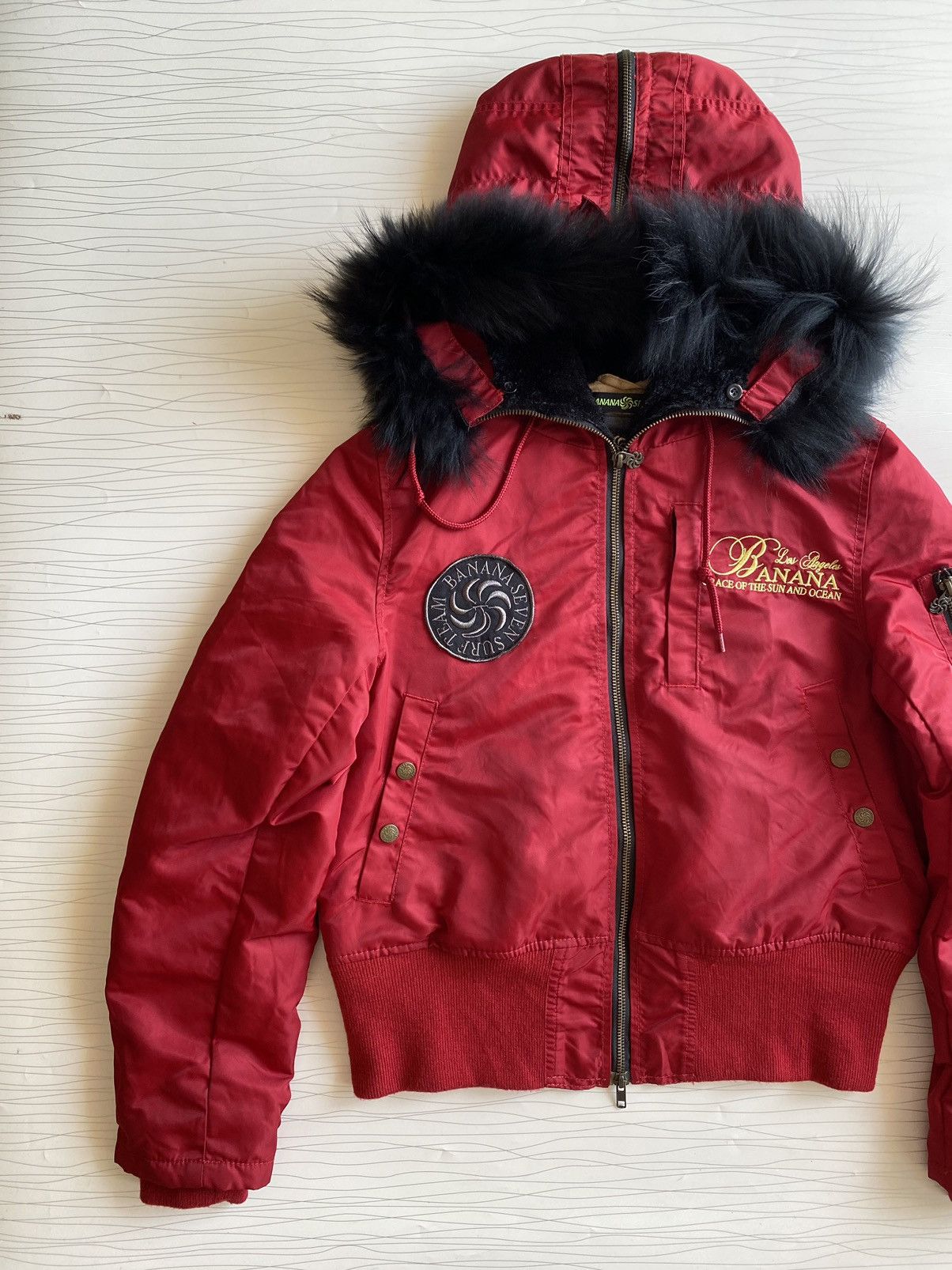 If Six Was Nine × Japanese Brand × Levi's RARE BANANA SEVEN FUR N2B BOMBER JACKET Size US XS / EU 42 / 0 - 3 Thumbnail