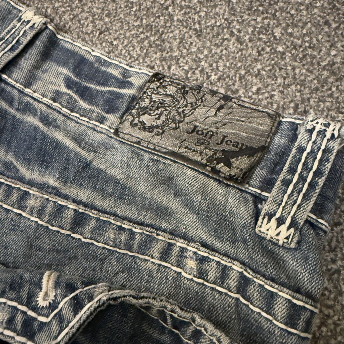 If Six Was Nine Y2K Distressed Boot Cut Joff Style Jeans Size US 35 - 10 Thumbnail