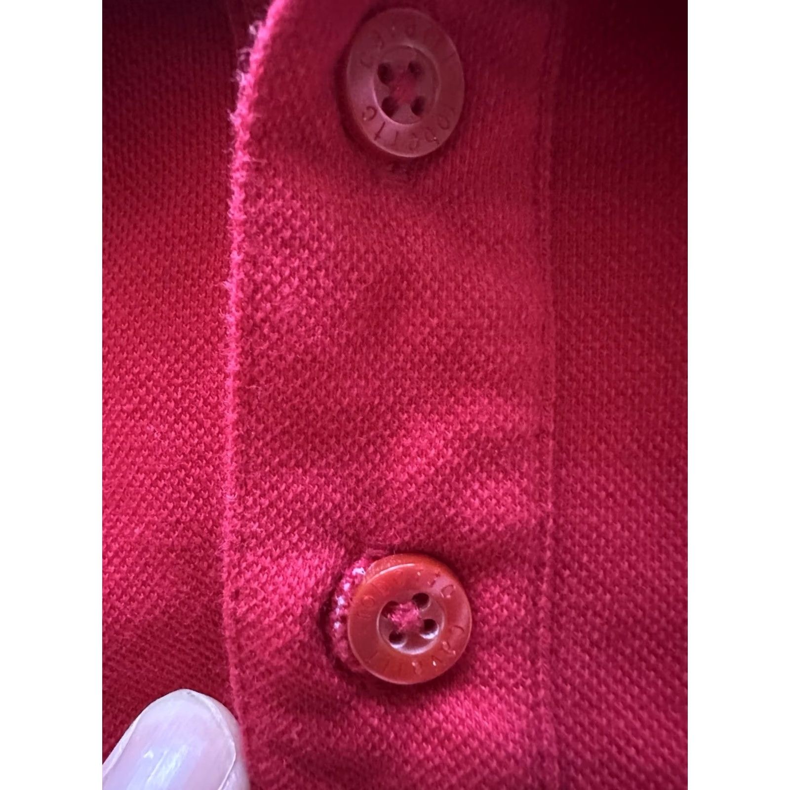 Roberto Cavalli Roberto Cavalli Shirt Mens XL Red Spellout Authentic Chest Pocket Polo Men SIze Size US XL / EU 56 / 4 - 4 Thumbnail