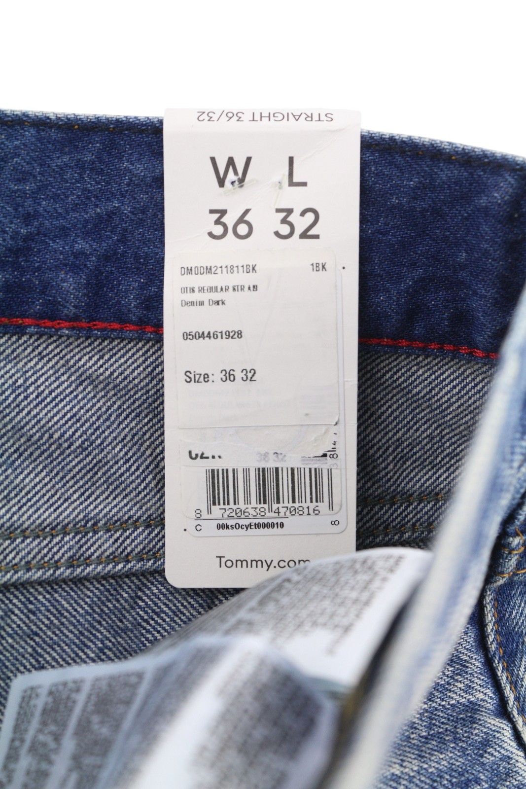 Tommy Hilfiger OTIS W36/L32 Blue Faded Regular Straight Jeans 87466 Size US 36 / EU 52 - 6 Thumbnail
