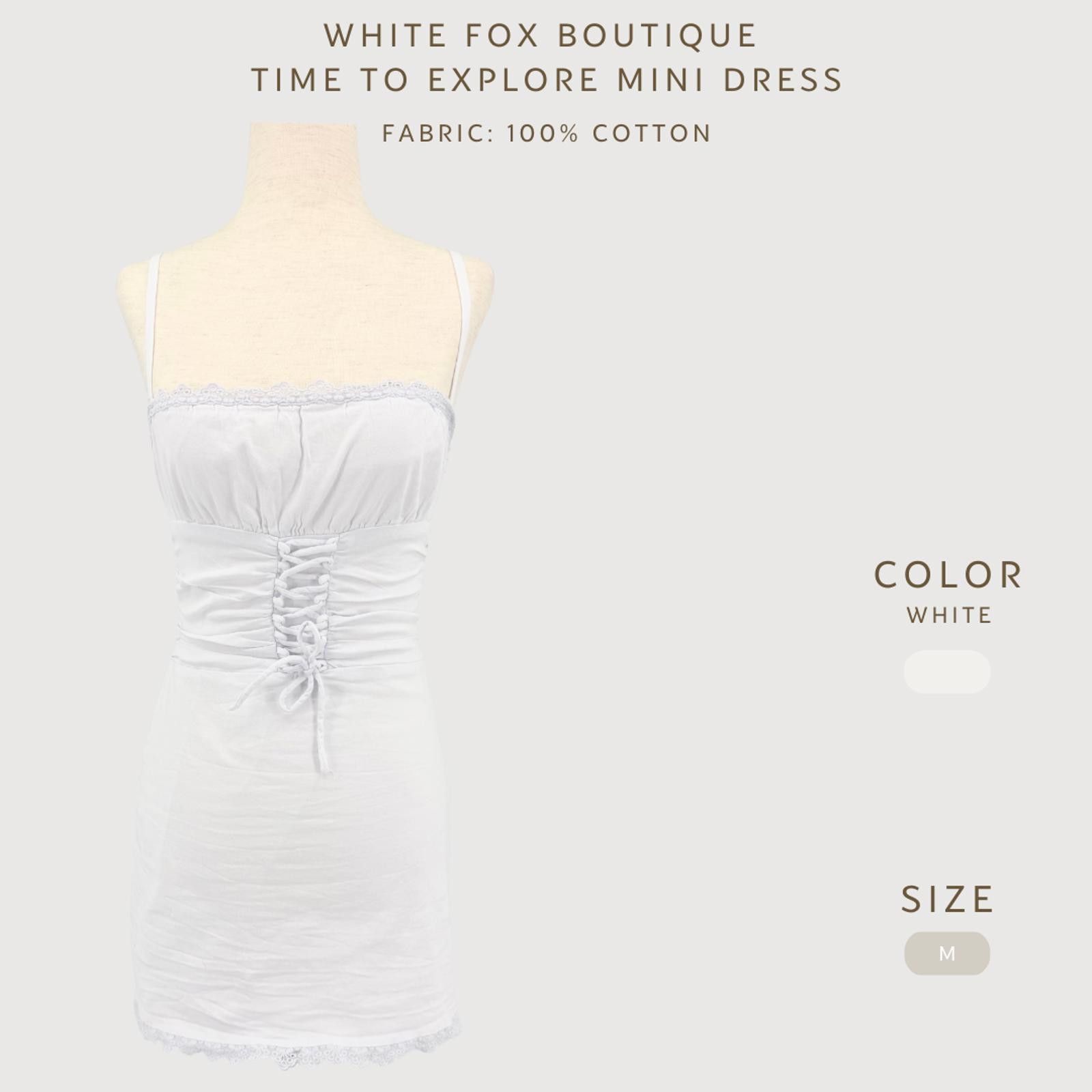 Other White Fox Coquette Corset Mini Dress Lace Trim M Size M / US 6-8 / IT 42-44 - 2 Thumbnail