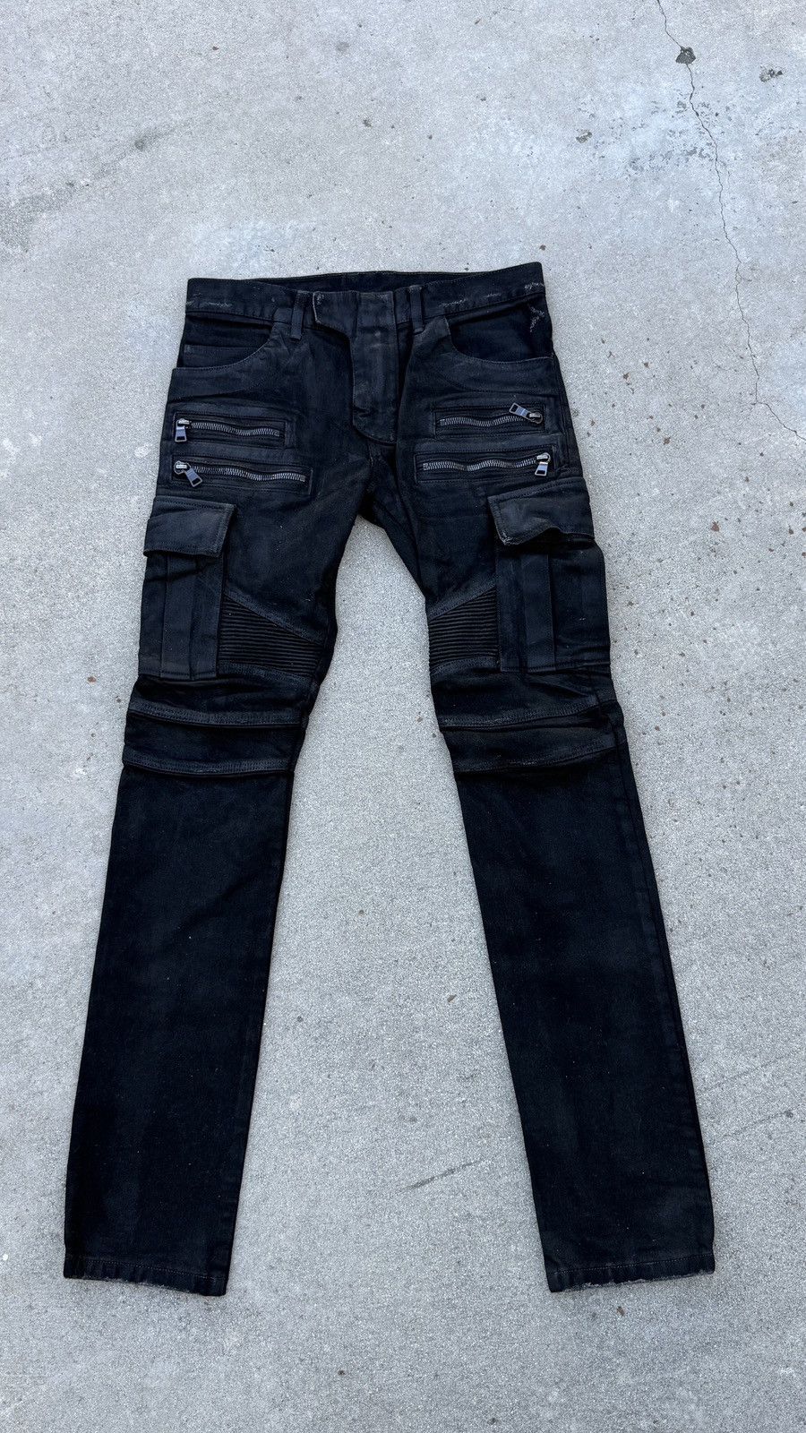 Balmain Balmain Waxed Cargo Pants size 29 Size US 29 - 1 Thumbnail