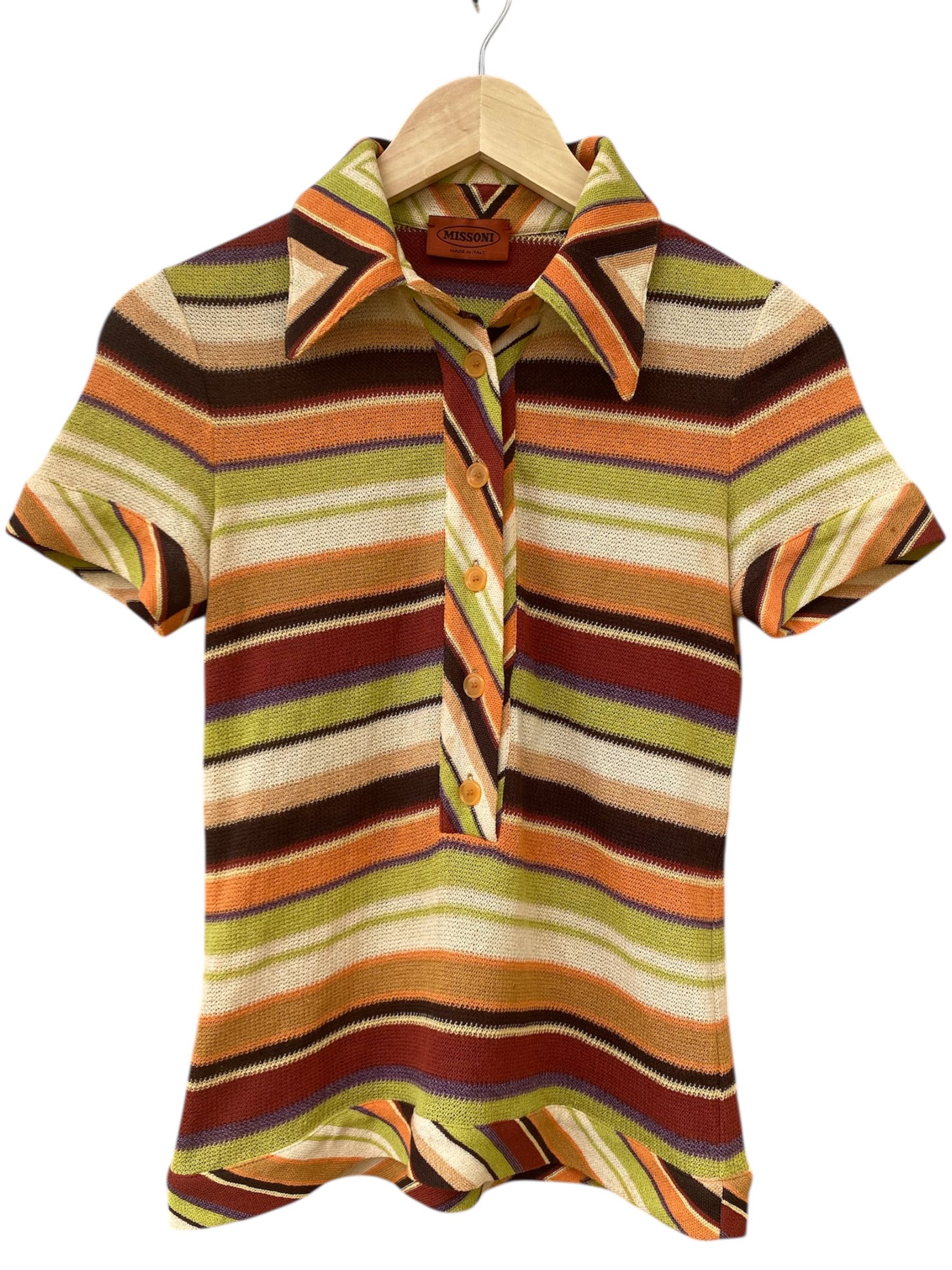 Missoni Missoni Multi Color Knits Polo Shirt Size M / US 6-8 / IT 42-44 - 1 Thumbnail