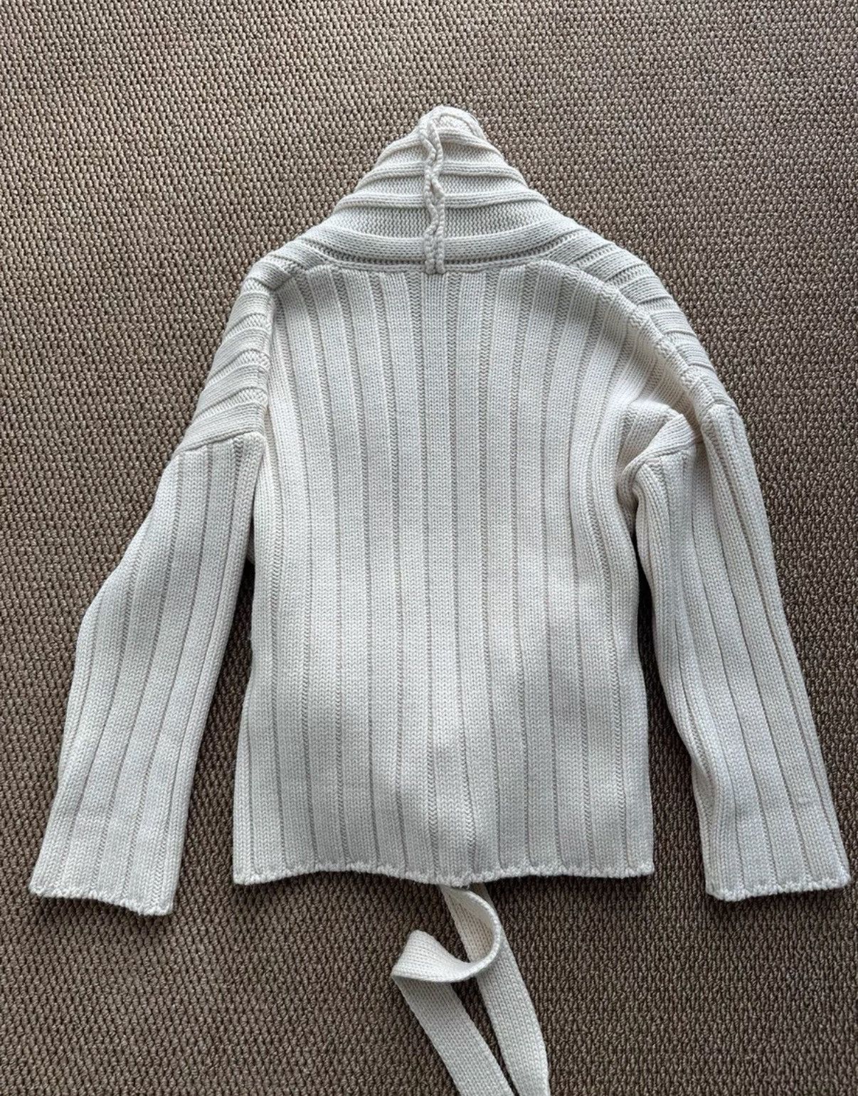 Auralee AURALEE Shawl Collar Knit Cardigan with Tie Waist K23 Size US S / EU 44-46 / 1 - 6 Thumbnail