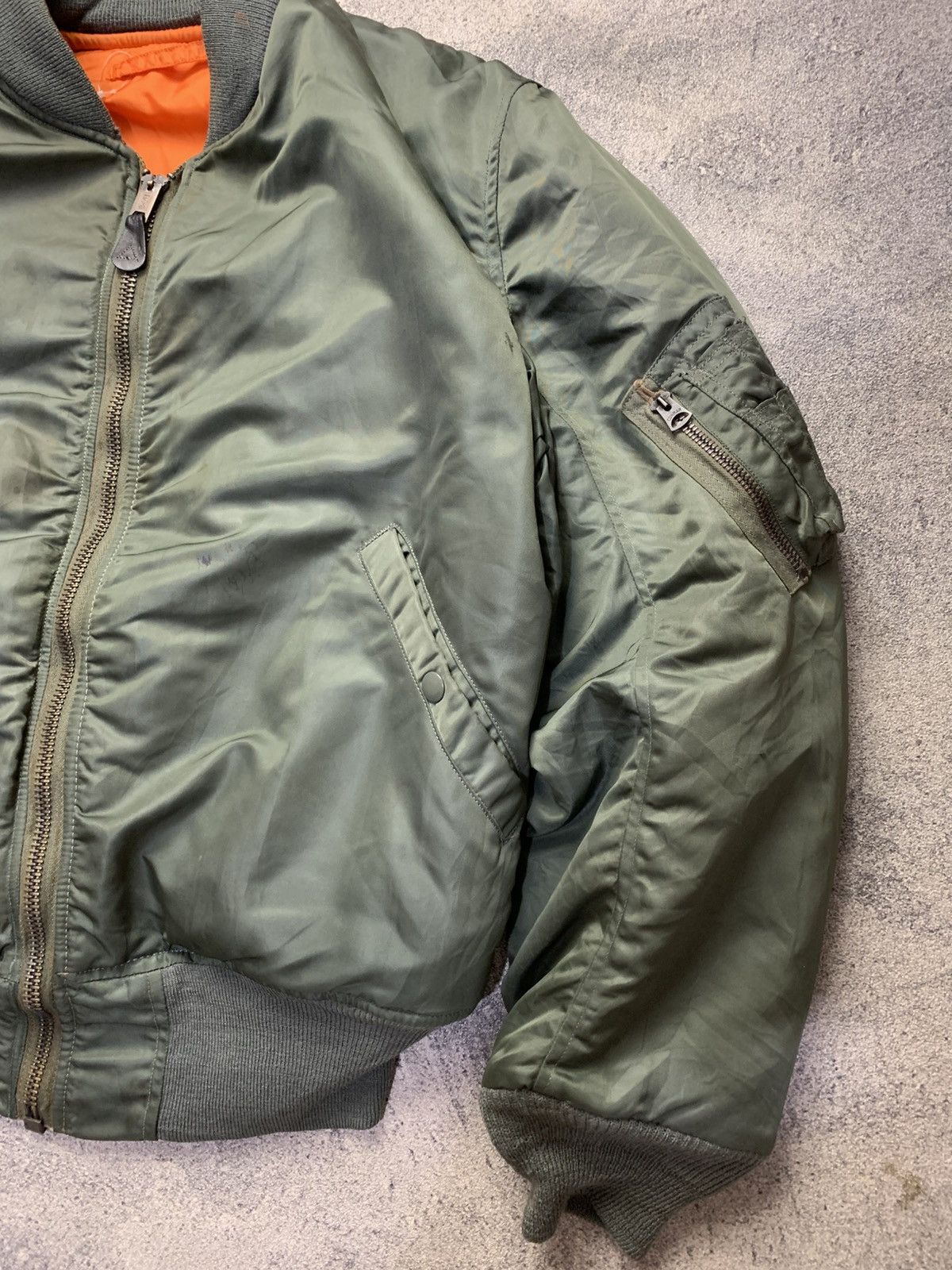 Alpha Industries 🐍 Vintage 1966 Alpha Industries MA-1 Bomber Jacket Size US XL / EU 56 / 4 - 5 Thumbnail