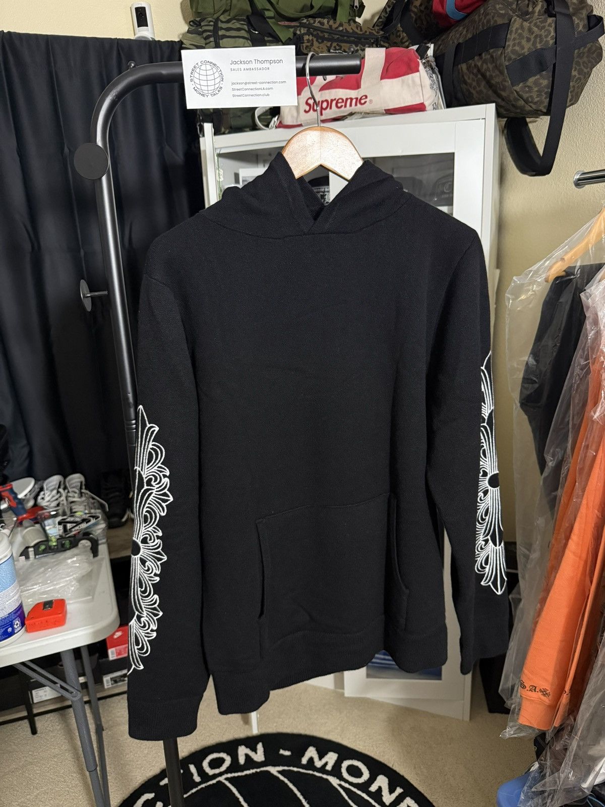 Chrome Hearts CHROME HEARTS “LIFE SENTENCE” CASHMERE HOODIE PULLOVER MED Size US M / EU 48-50 / 2 - 3 Thumbnail